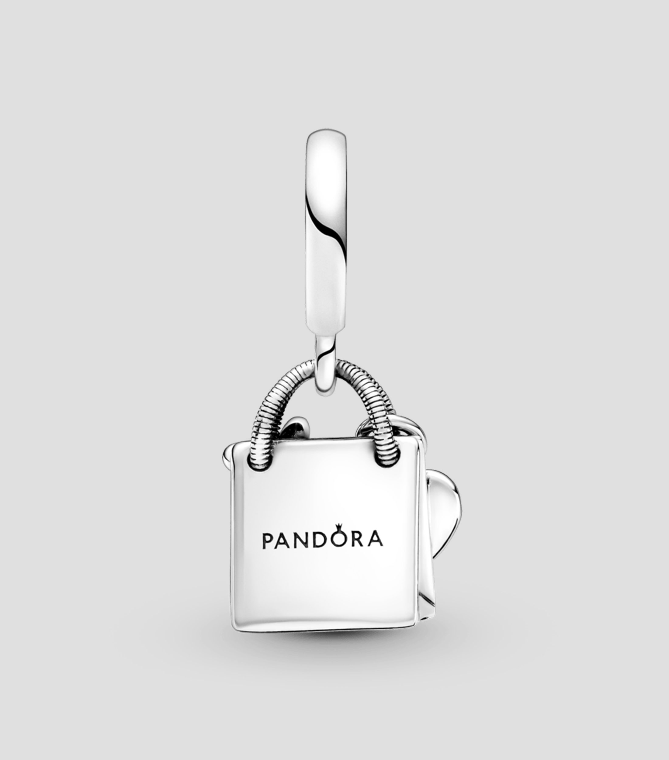 Charm en plata Bolsa De Compras Mujer