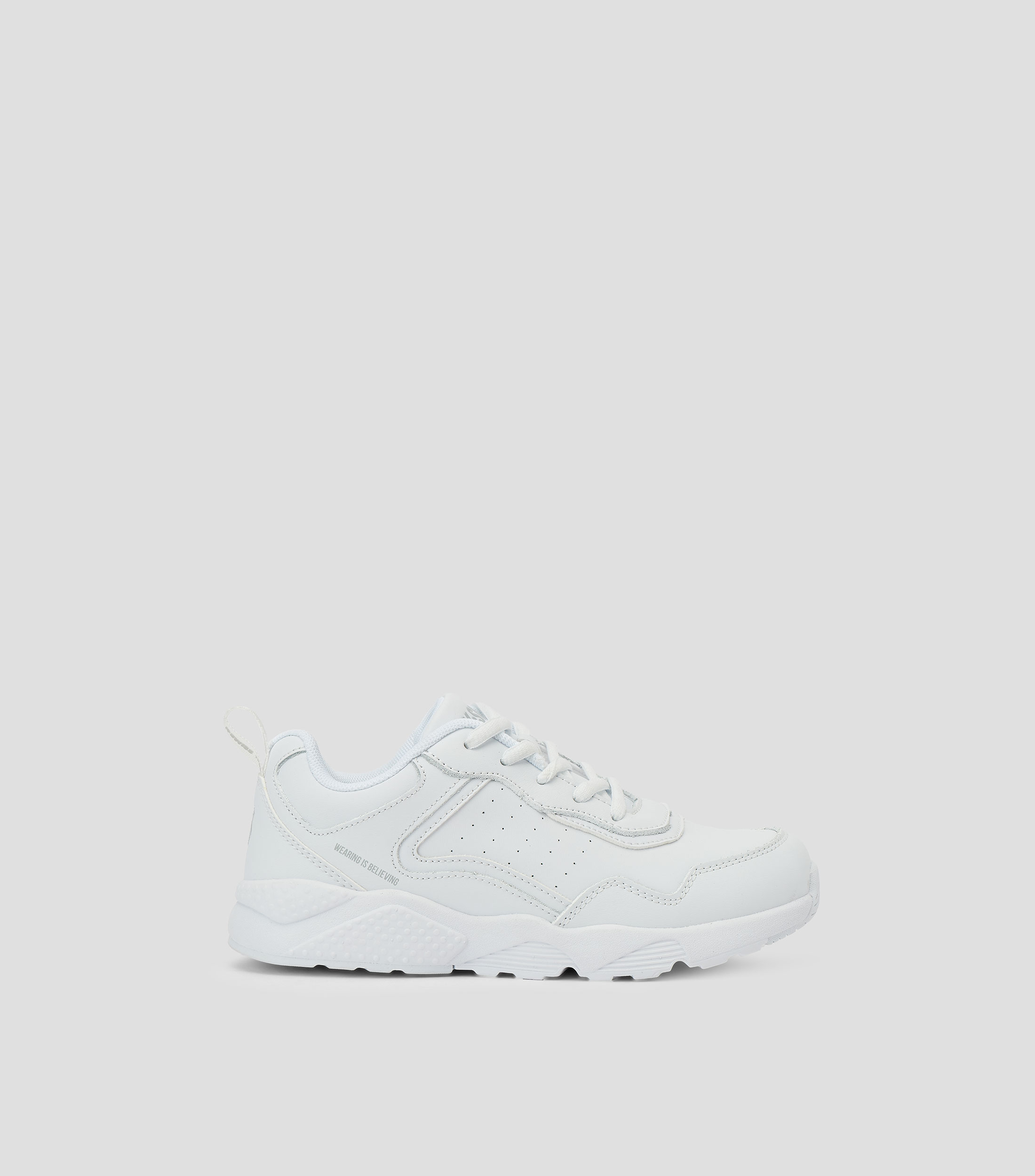 Tenis casuales Ship Jr Laces en piel vacuna Niña