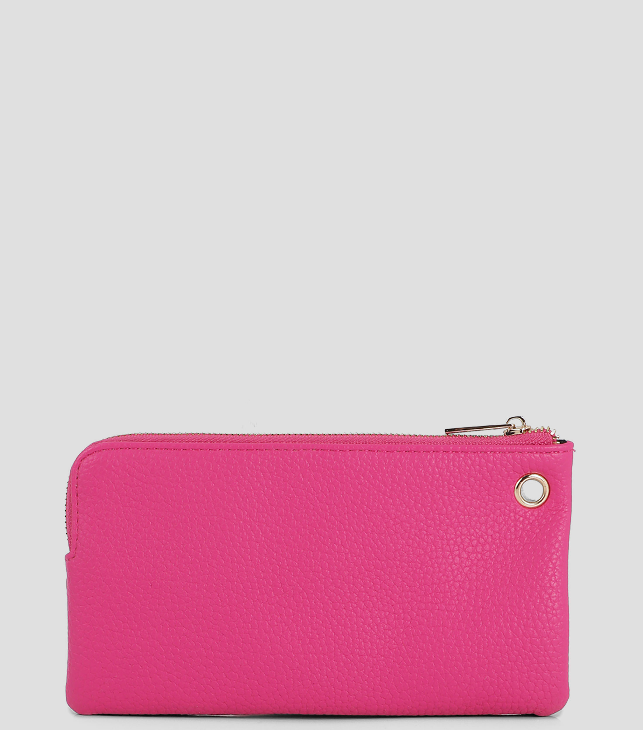 Bolsa wristlet rosa liso Mujer