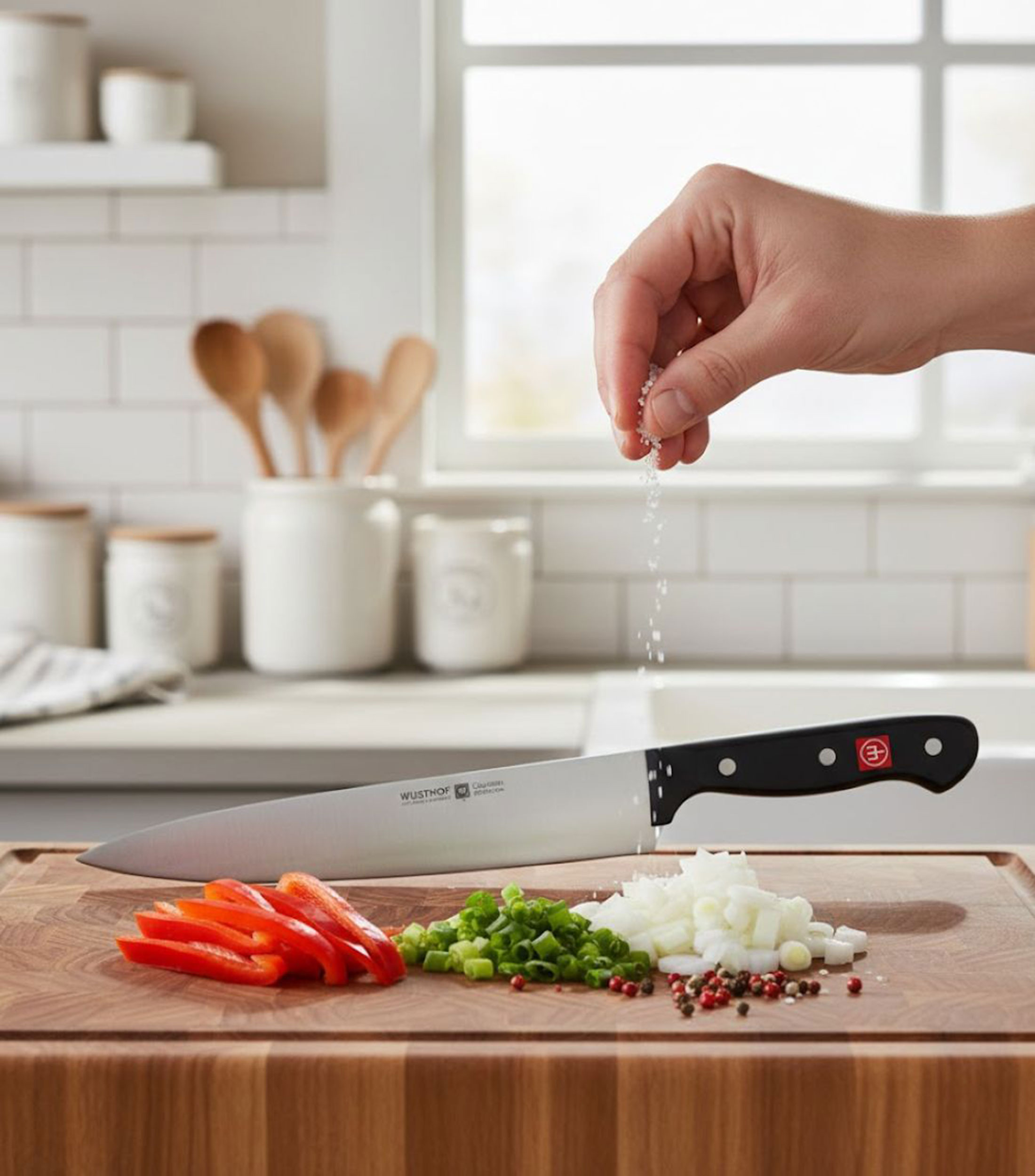 Cuchillo cocinero Gourmet de 23 cm en acero inoxidable