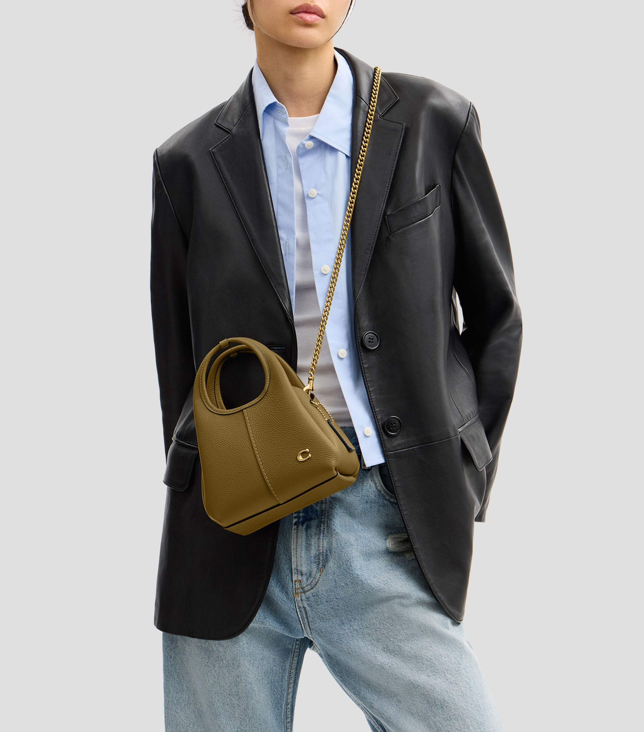 Bolsa Shoulder en piel Mujer