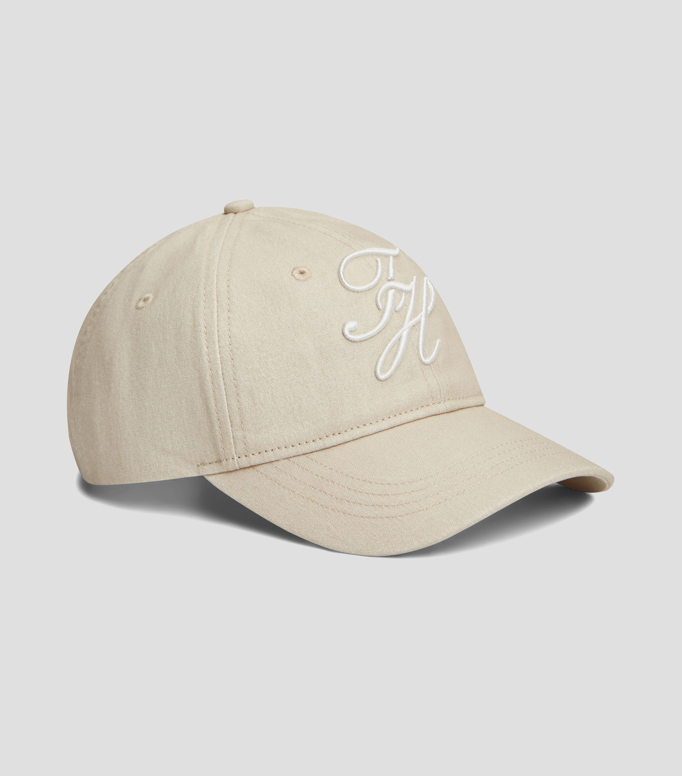 Gorra Embroidered Beige Mujer