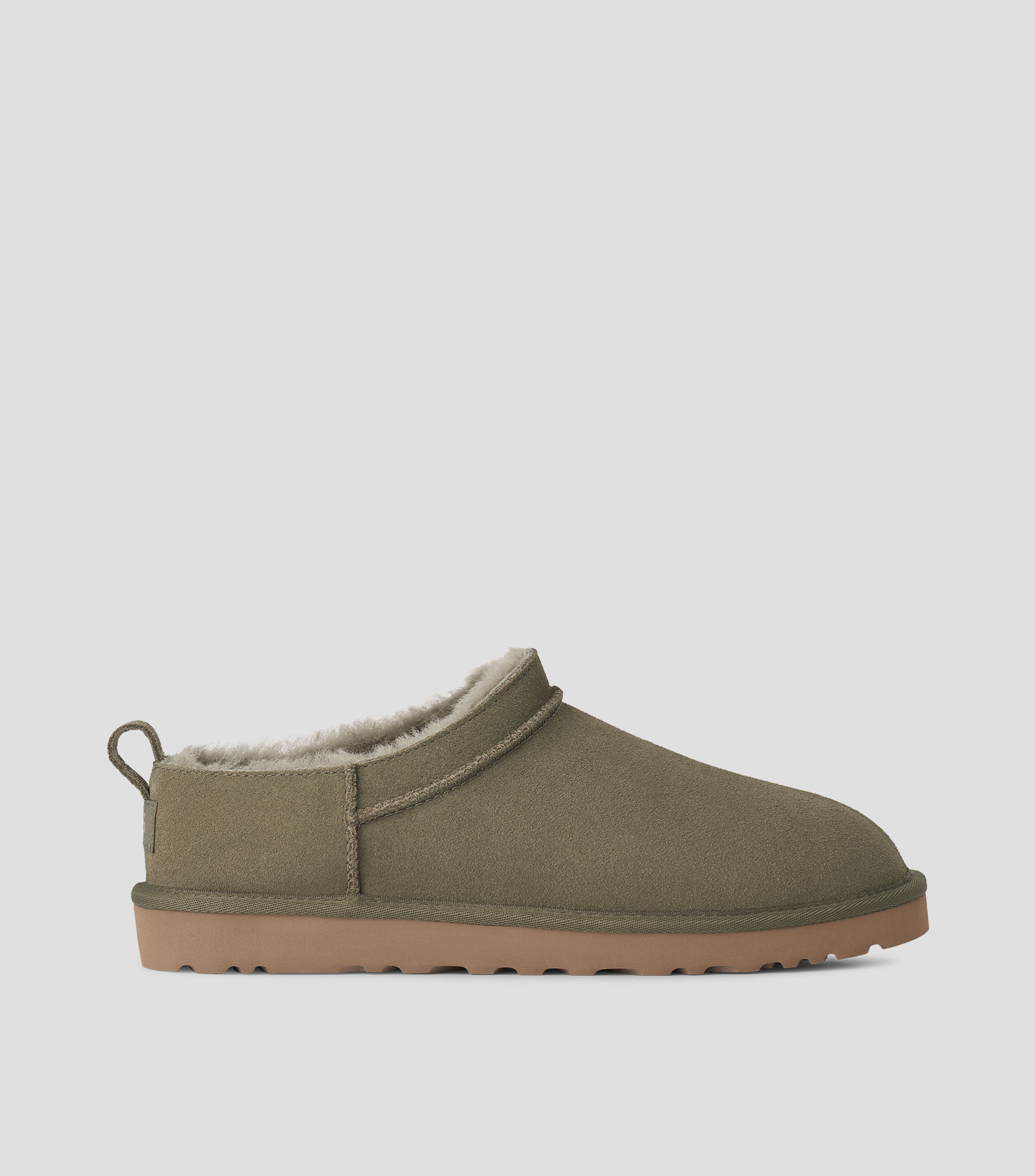 Pantuflas en piel Classic Micro Hombre