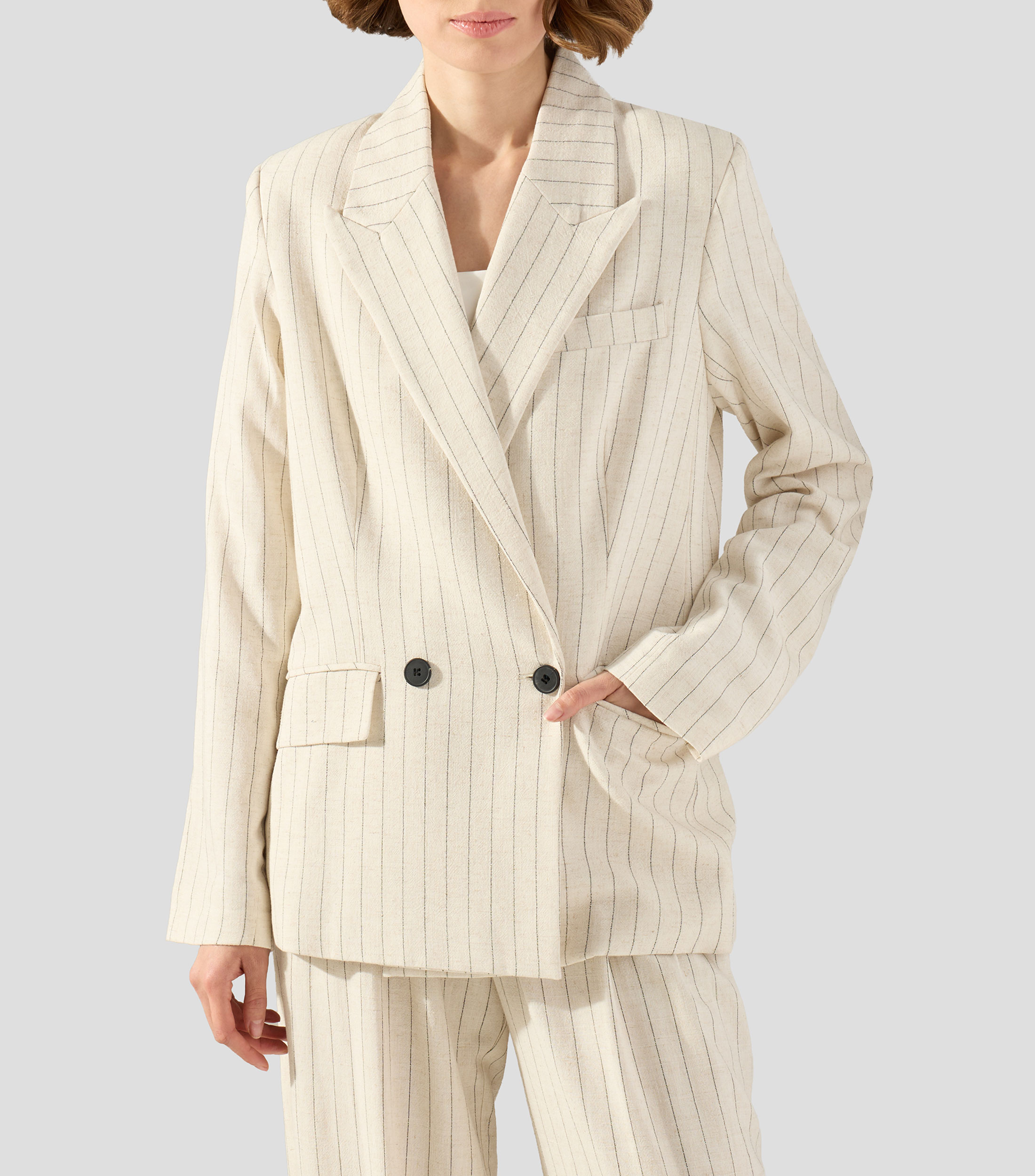 Blazer con rayas Mujer