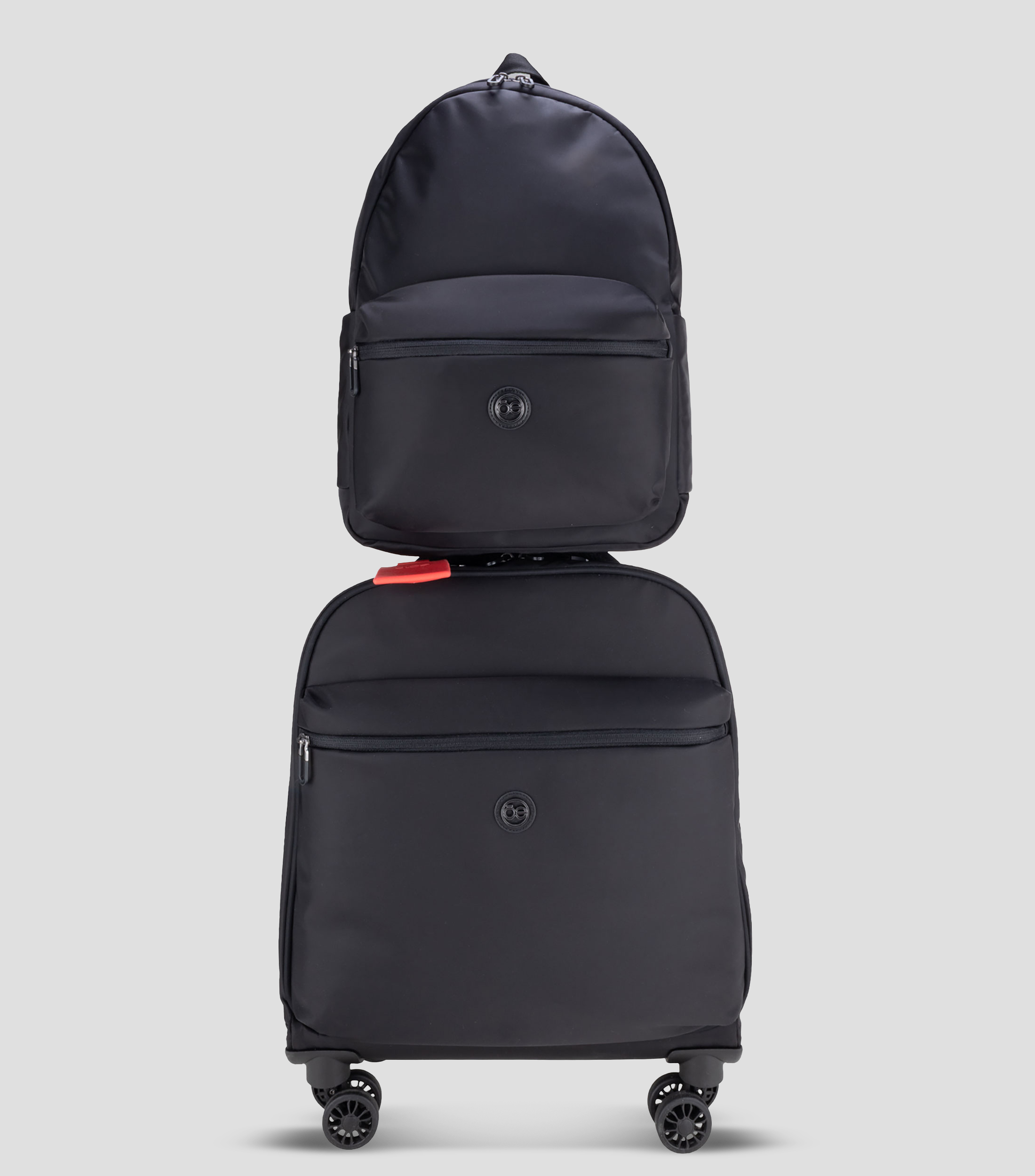 Set de Viaje Maleta y Mochila para Cabina Negro