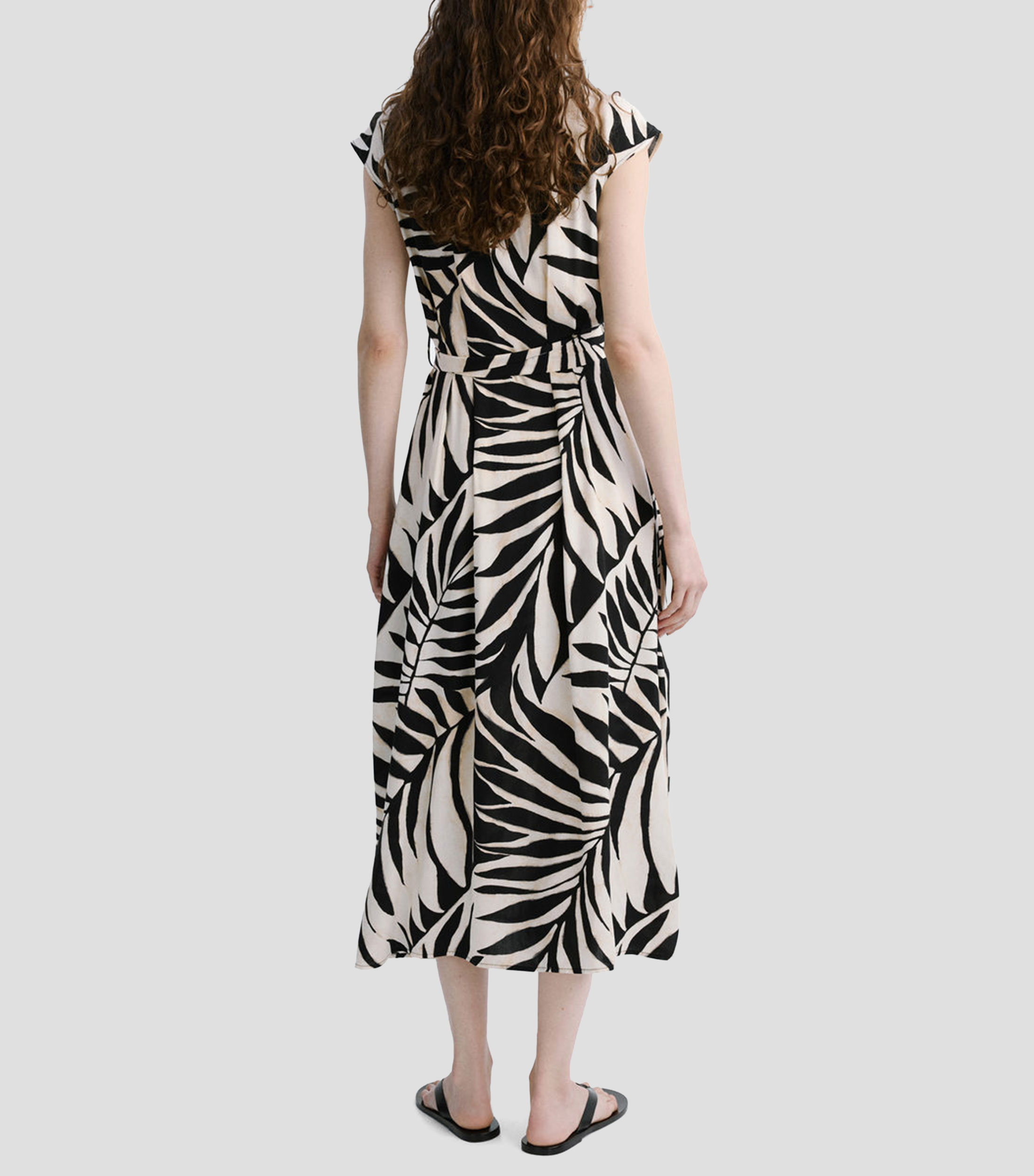 Vestido largo estampado Mujer