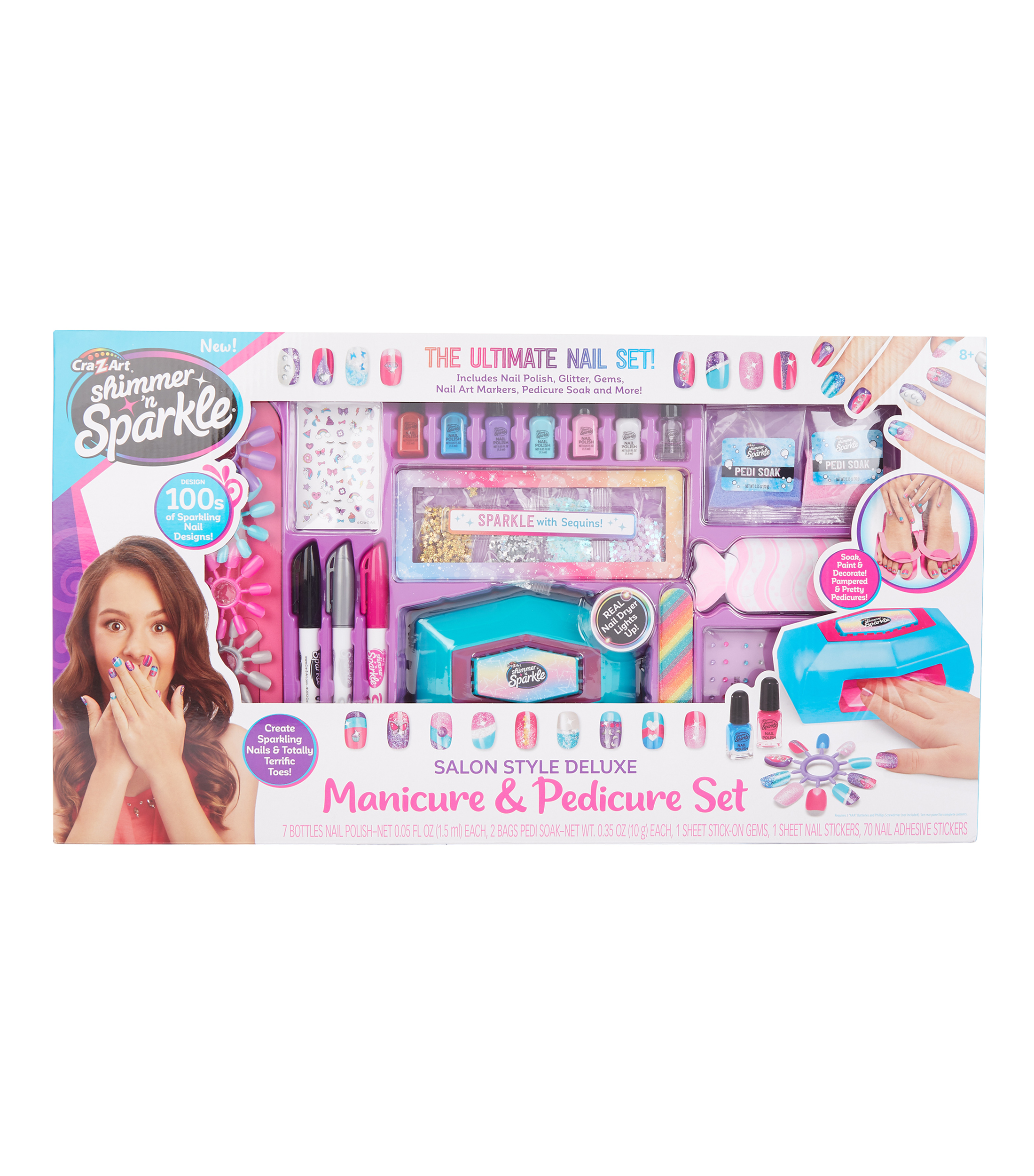 Playsets Manicure y Pedicure Shimmer & Sparkle