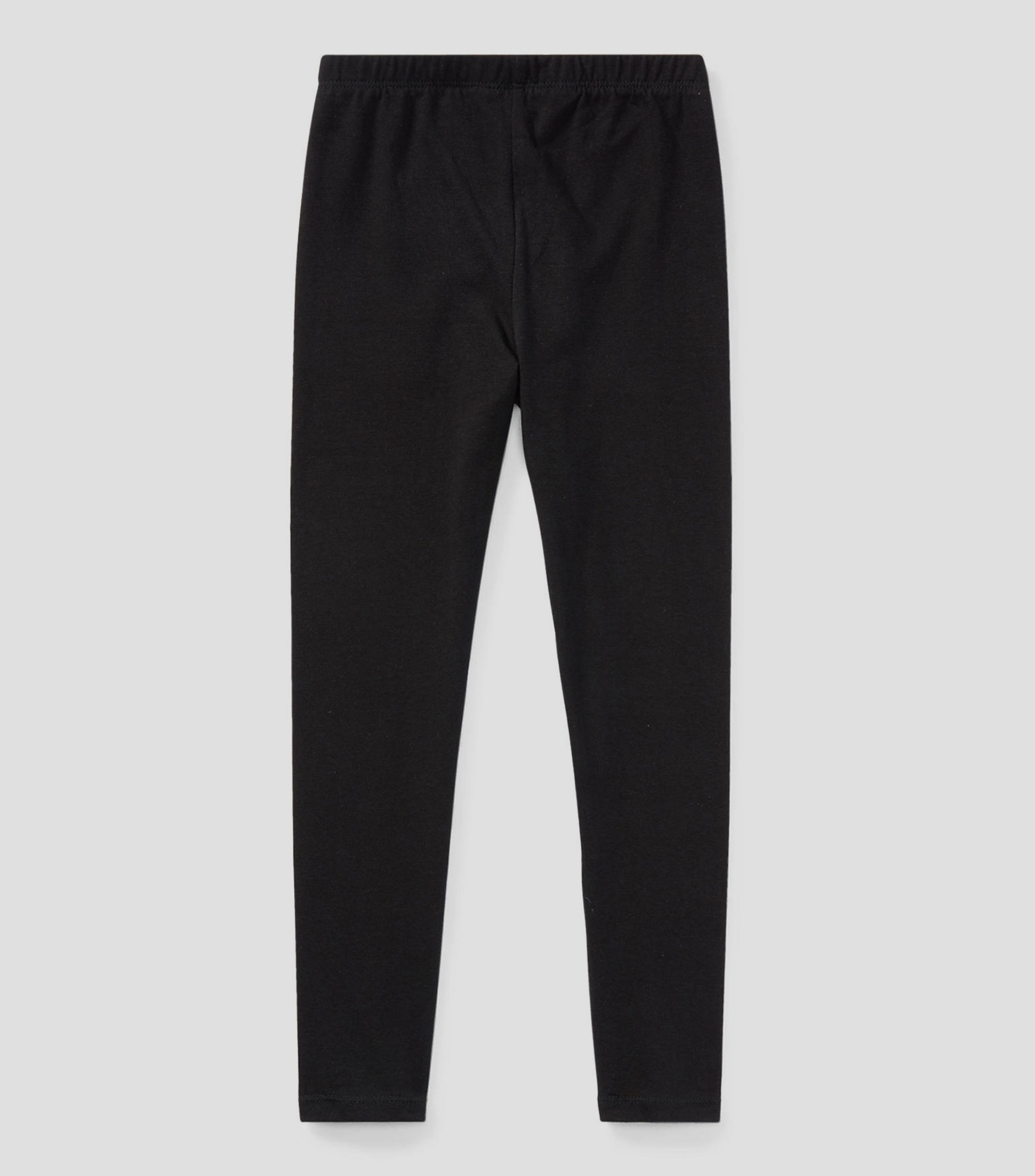 Leggings de punto de algodón elástico Niña