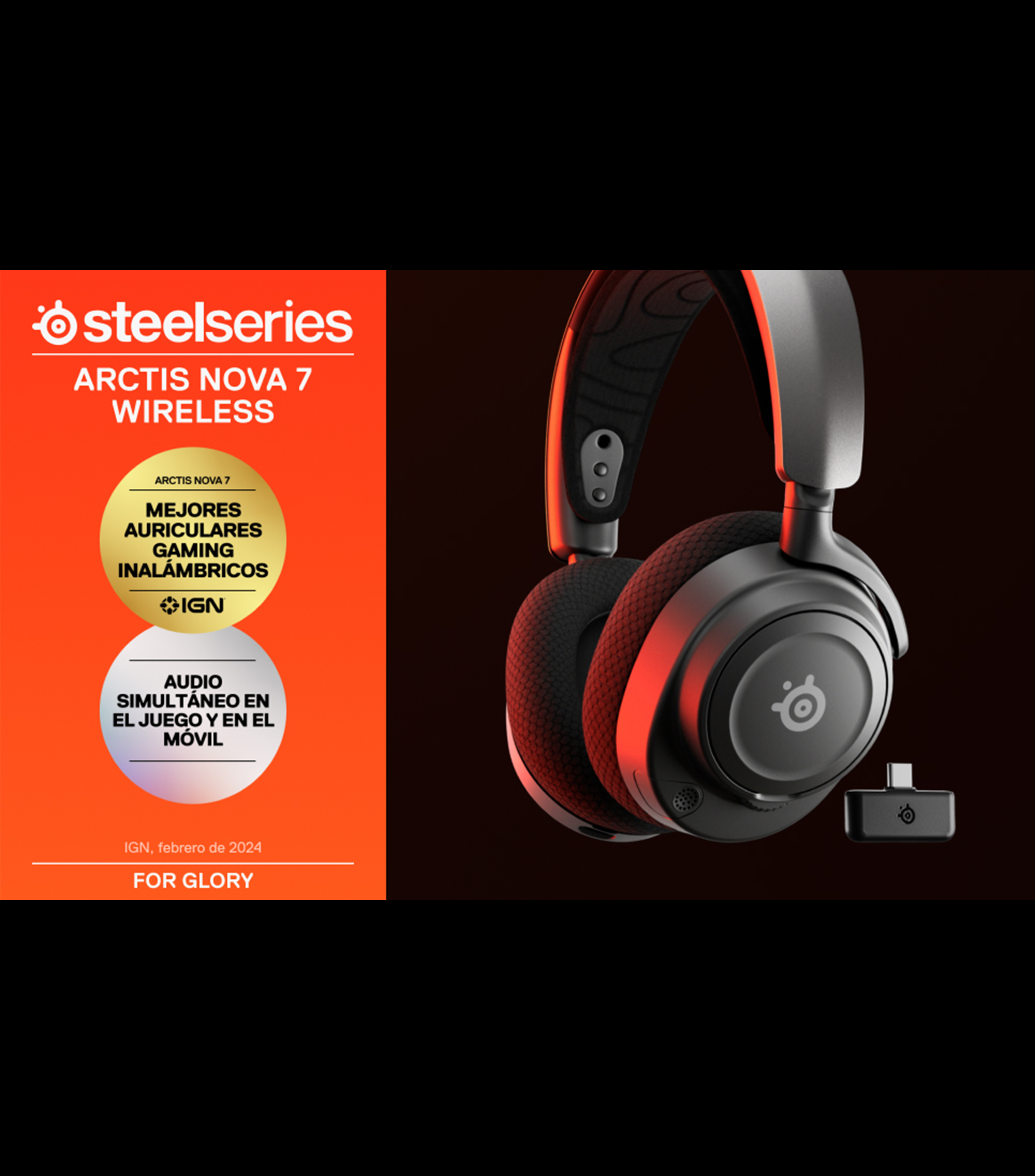 Audífonos Inalámbricos Bluetooth 5.0 Arctis Nova 7 Negro