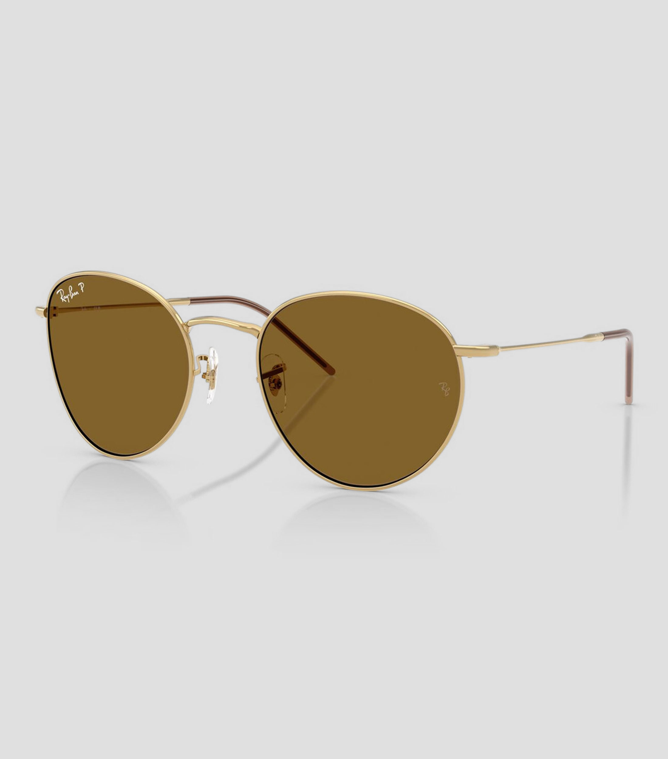 Lentes de sol phantos Round Reverse dorados Unisex