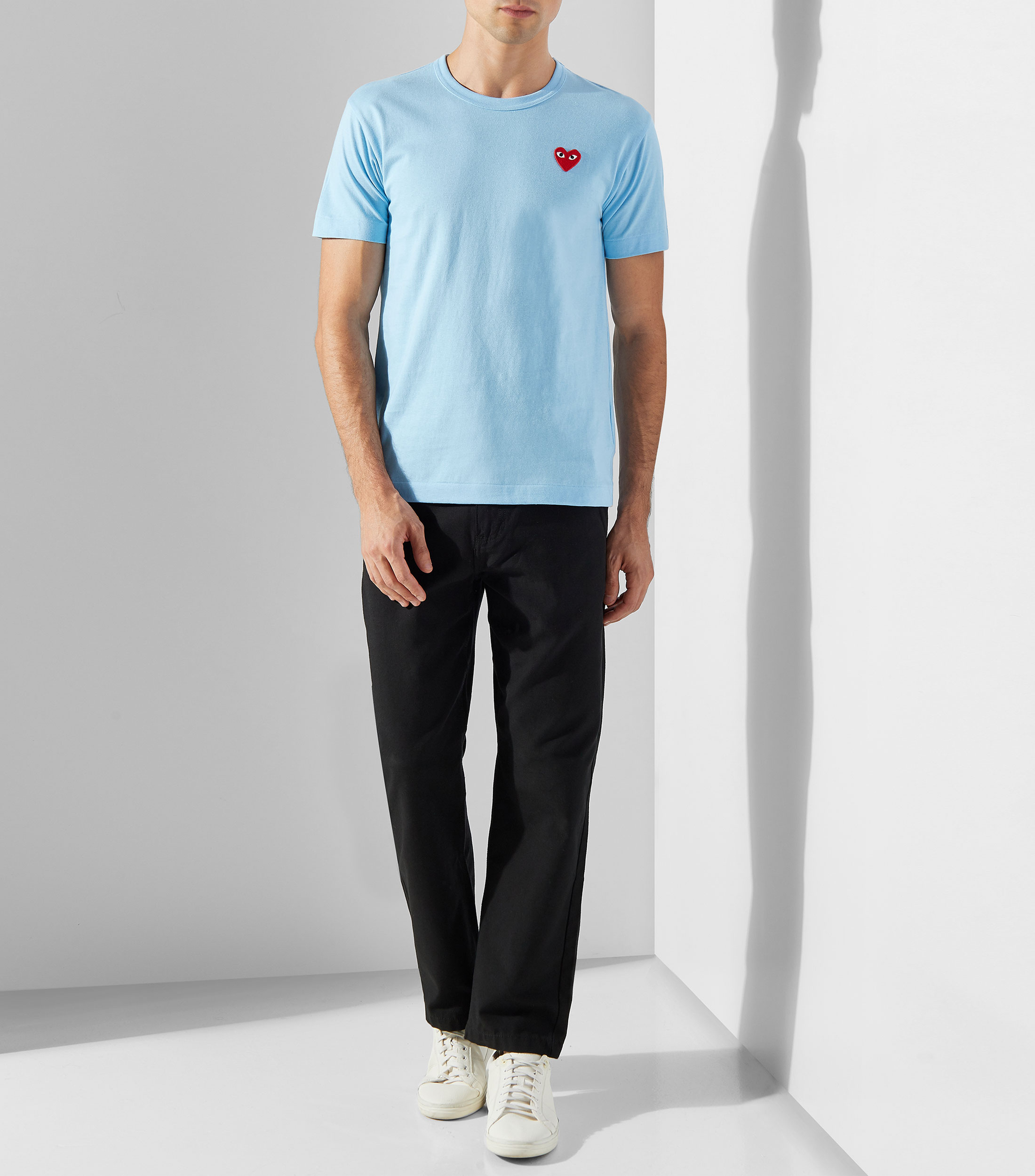 Playera cuello redondo manga corta lisa Hombre