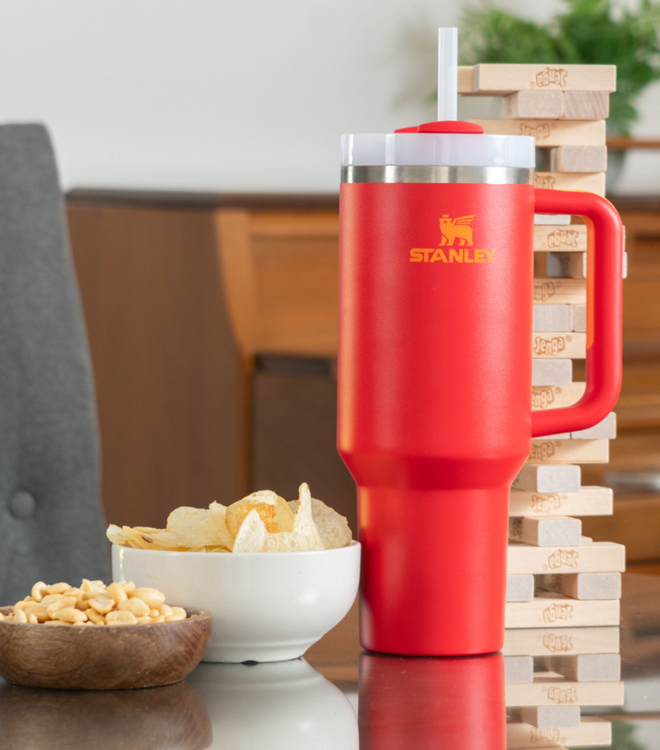 Termo Stanley Quencher Chili en Acero inoxidable con popote. 1.18 L