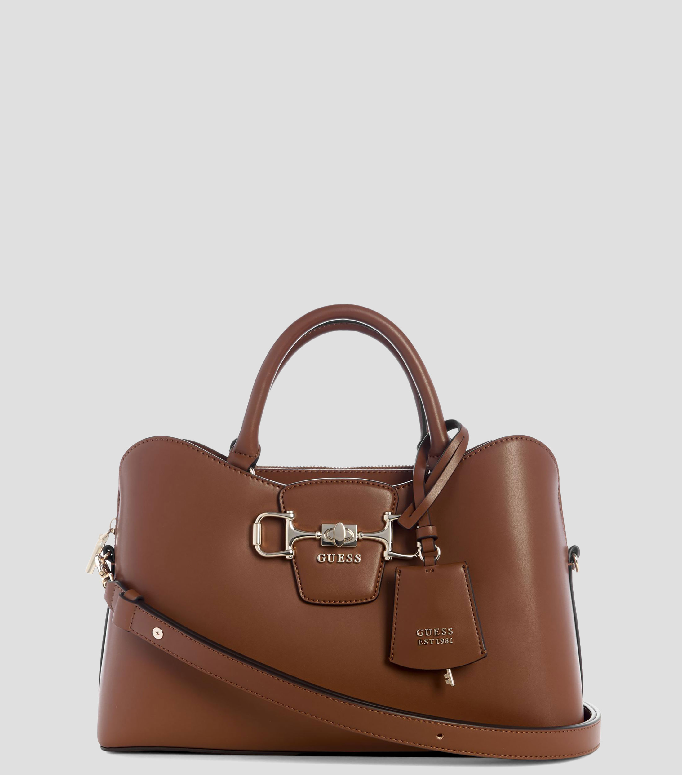 Bolsa satchel Janie liso Mujer