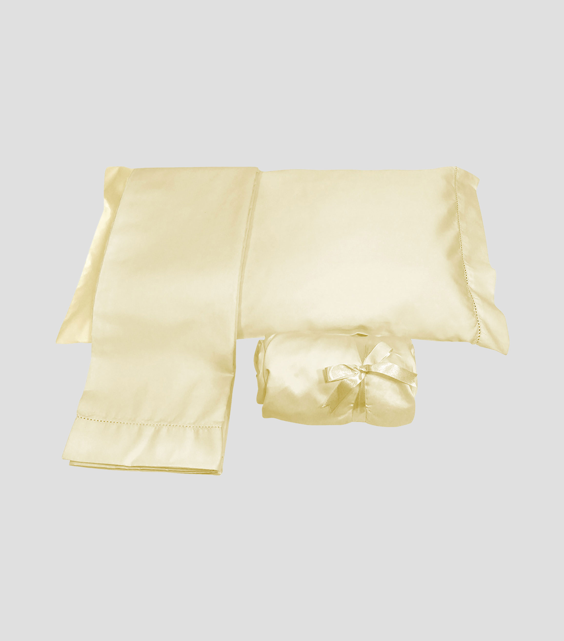 Juego de Sábanas estándar en algodón Sateen crudo