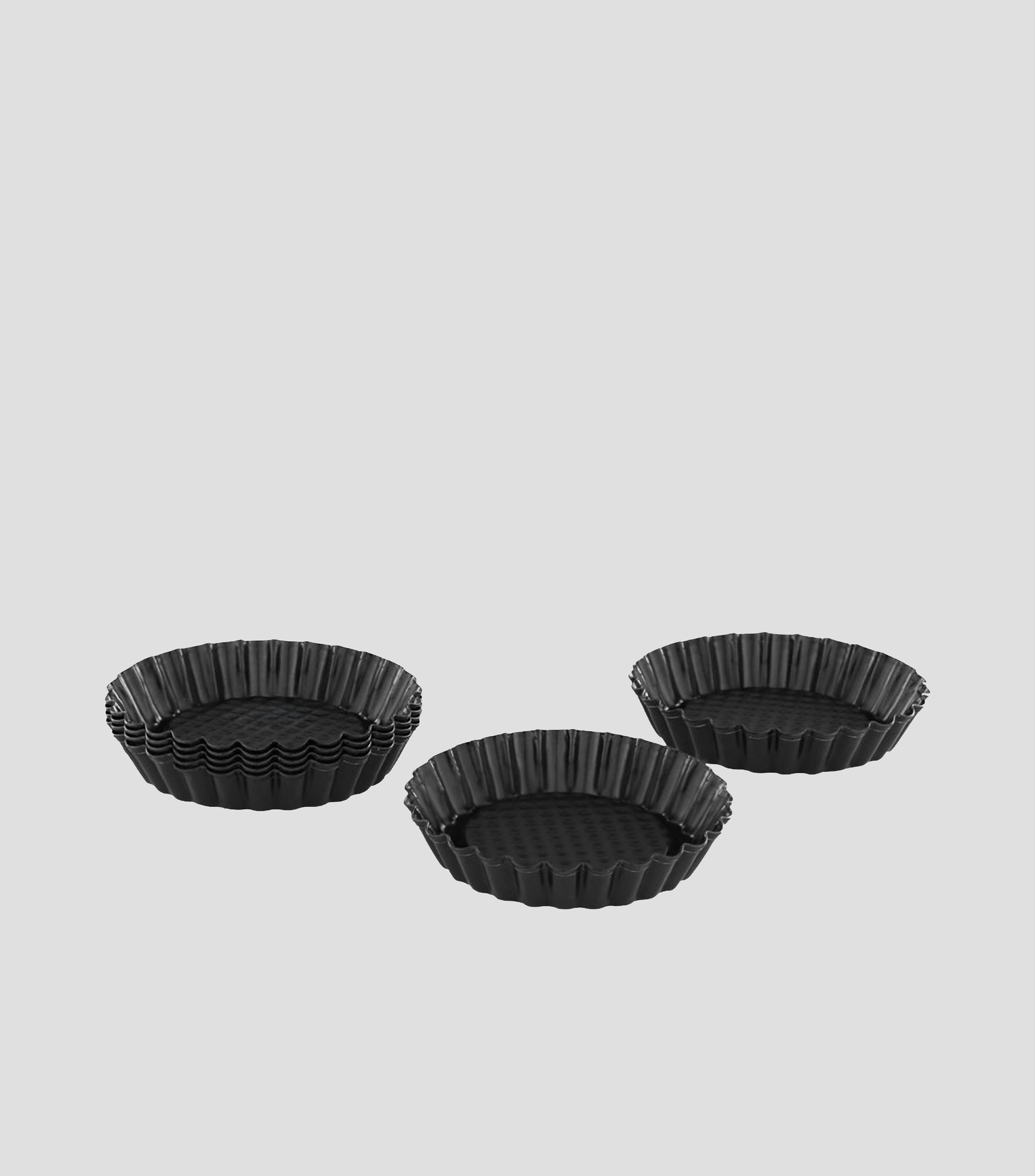 Set 6 Moldes para Tartaletas en acero inoxidable