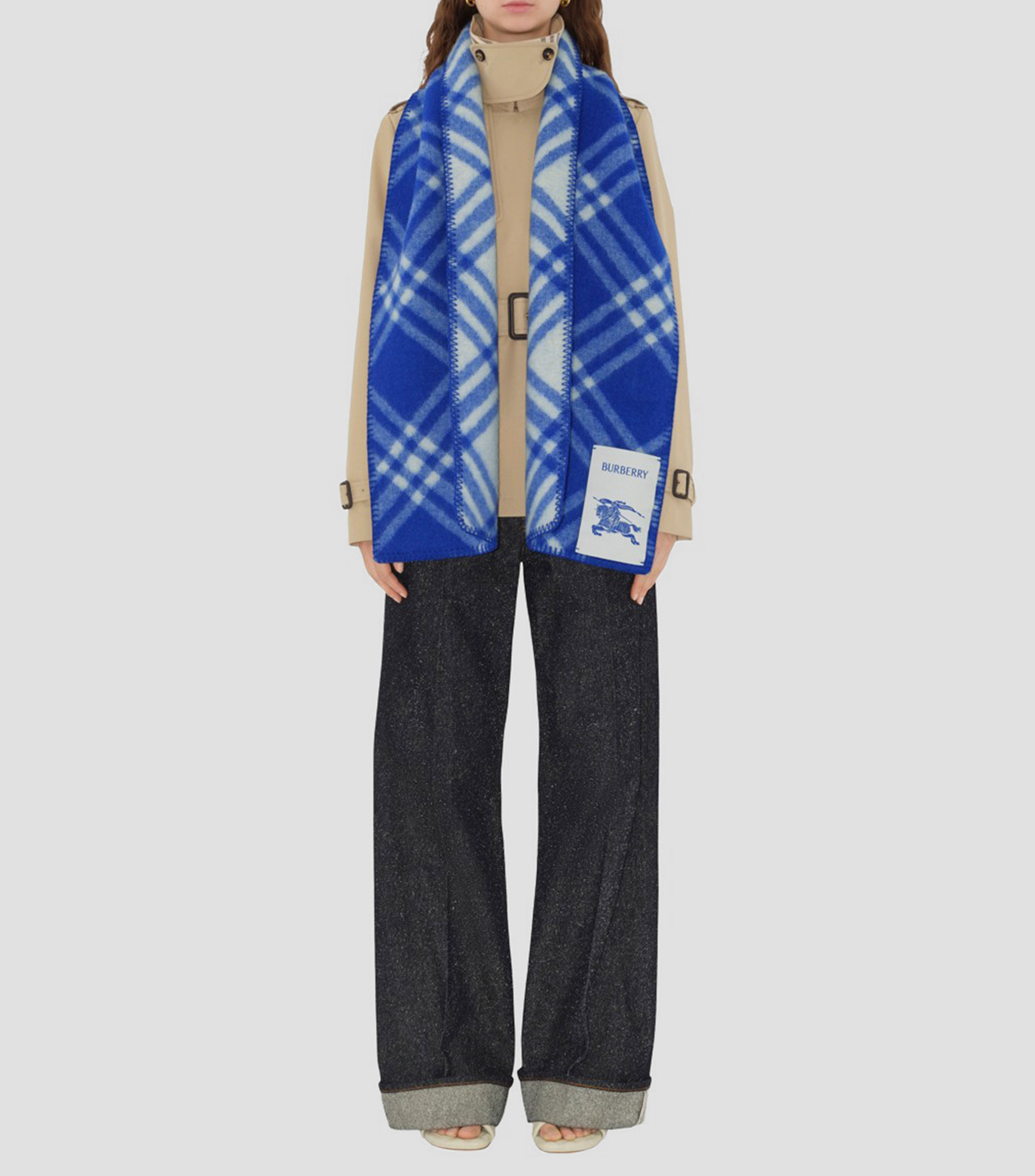 Bufanda con cuadros Unisex