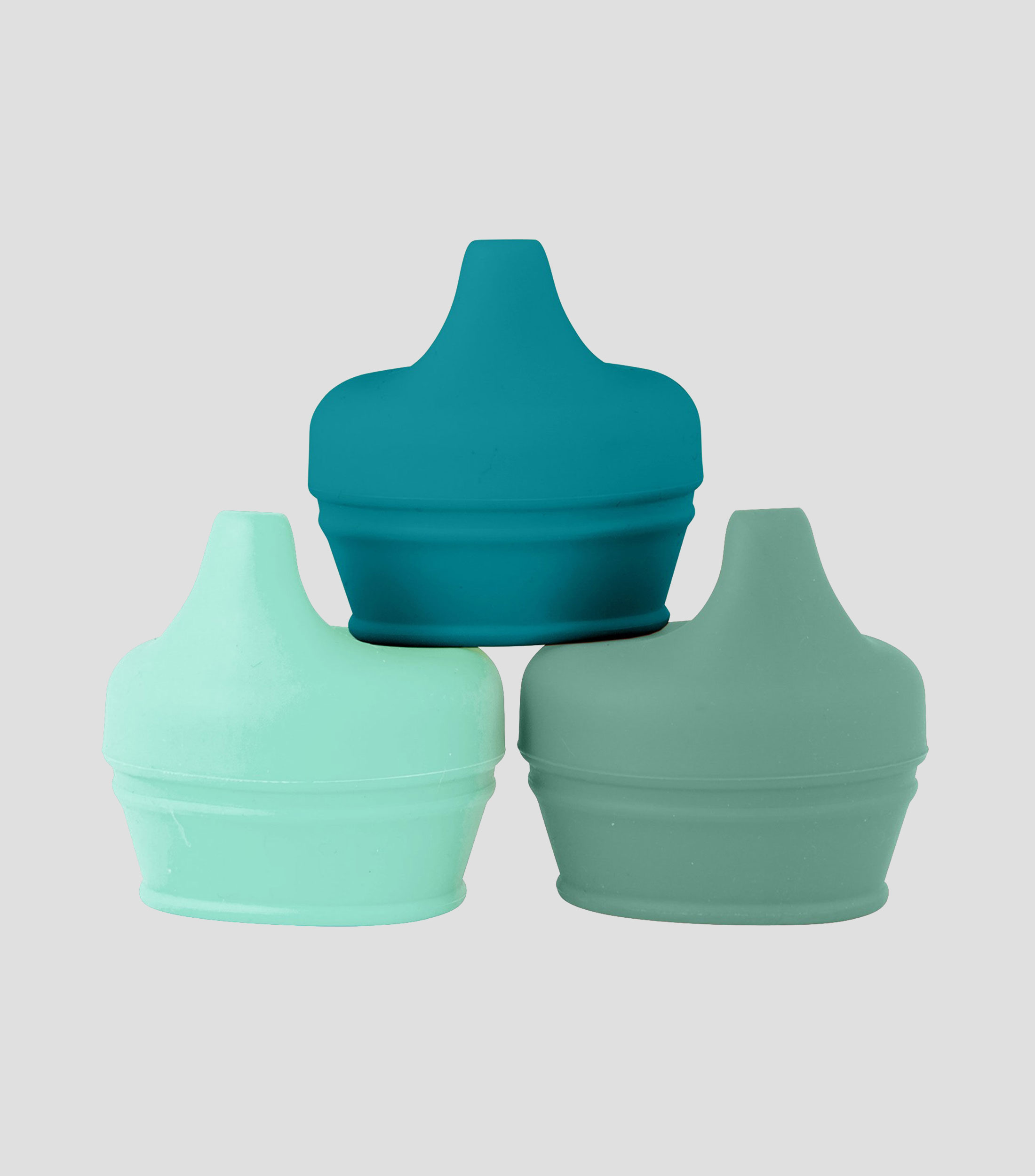 Set 3 Tapas de silicón para vasito de Bebé