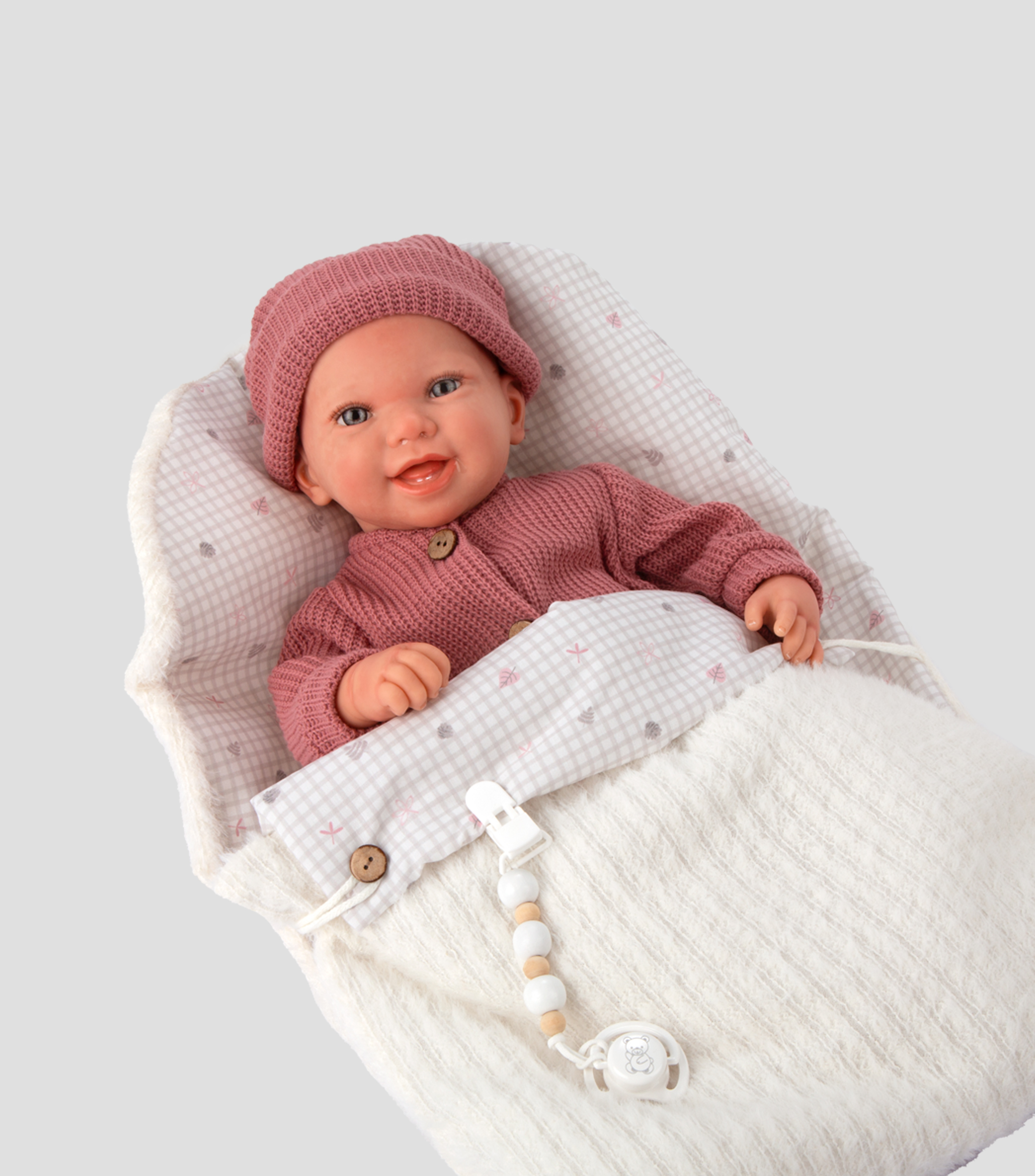 Muñeca Reborn Angélica con saco de dormir 45 cm