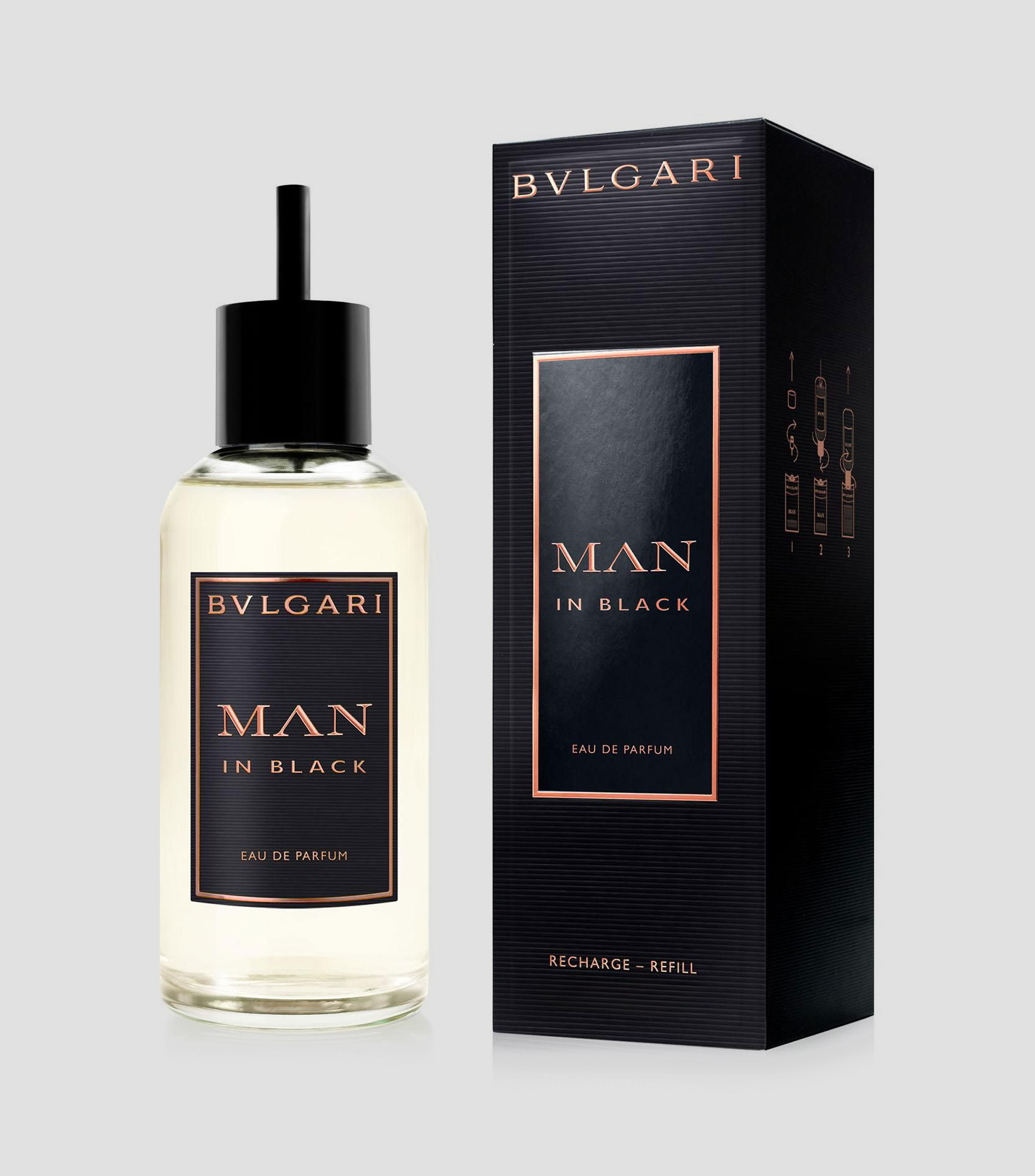 Perfume Man in Black, Eau de Parfum Refill 200 ml para Hombre