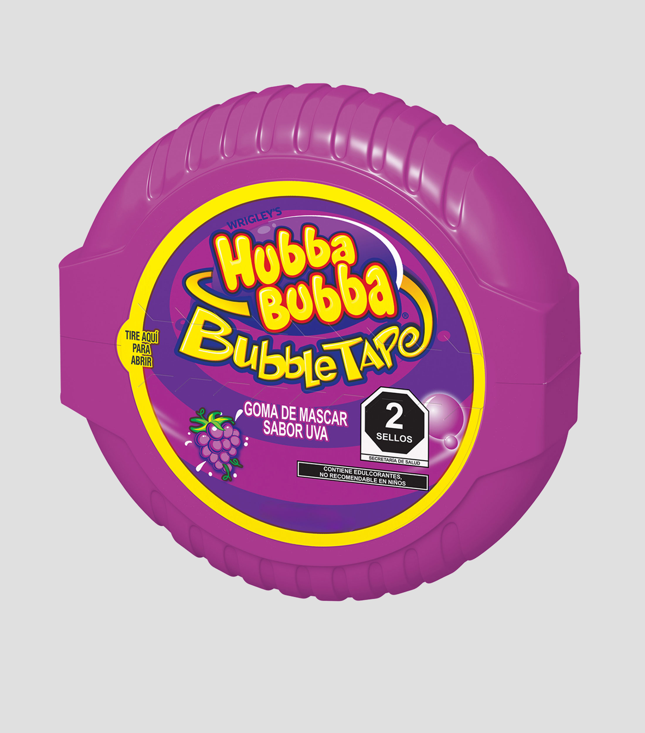 Compra mínima 2 piezas. Goma de Mascar Wrigley's Hubba Bubba sabor uva. En este artículo no es posible realizar devoluciones ni cambios. ¡Gracias por tu comprensión!