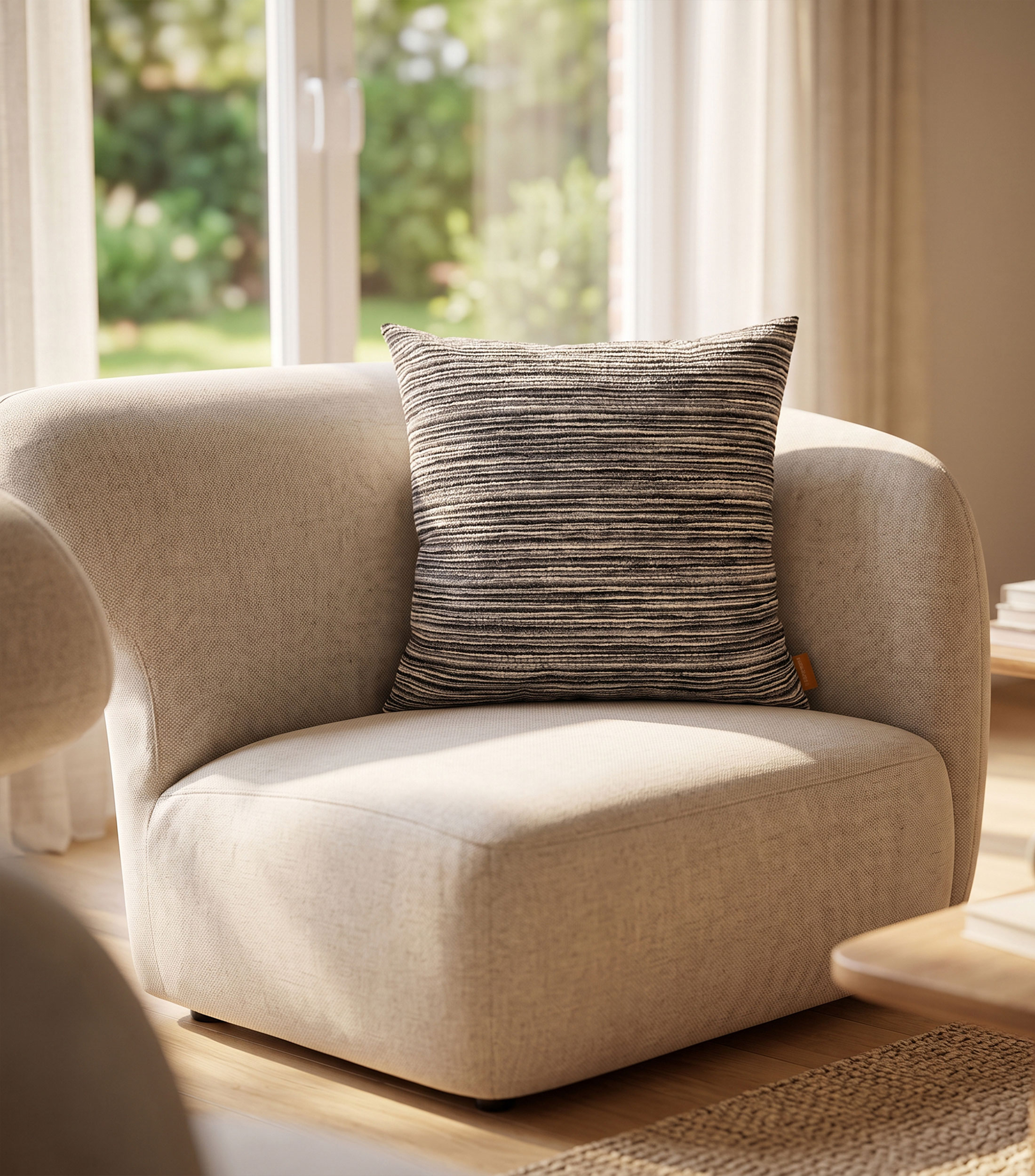 Cojín decorativo Betania Gris