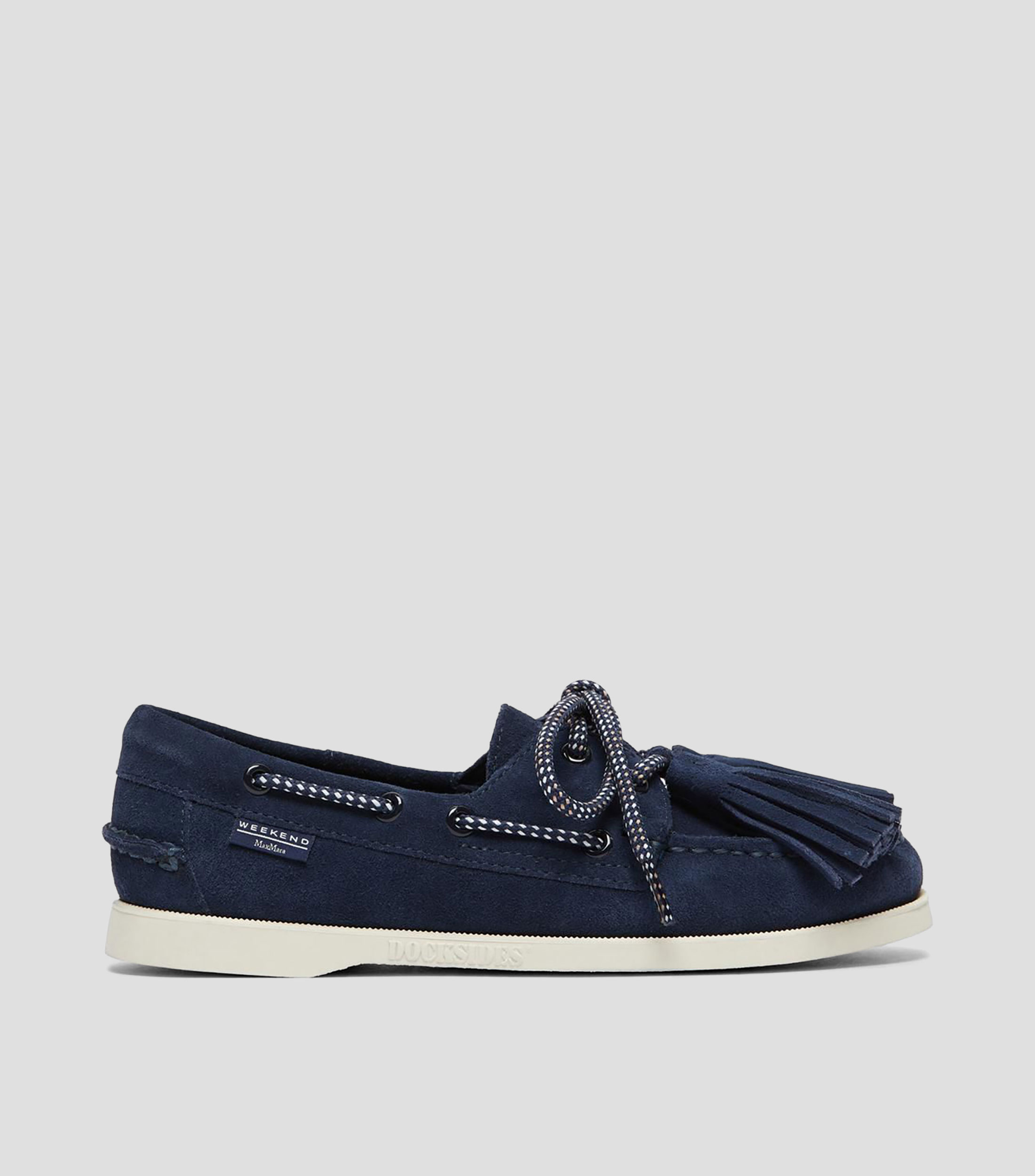 Mocasines en piel con cordón Mujer