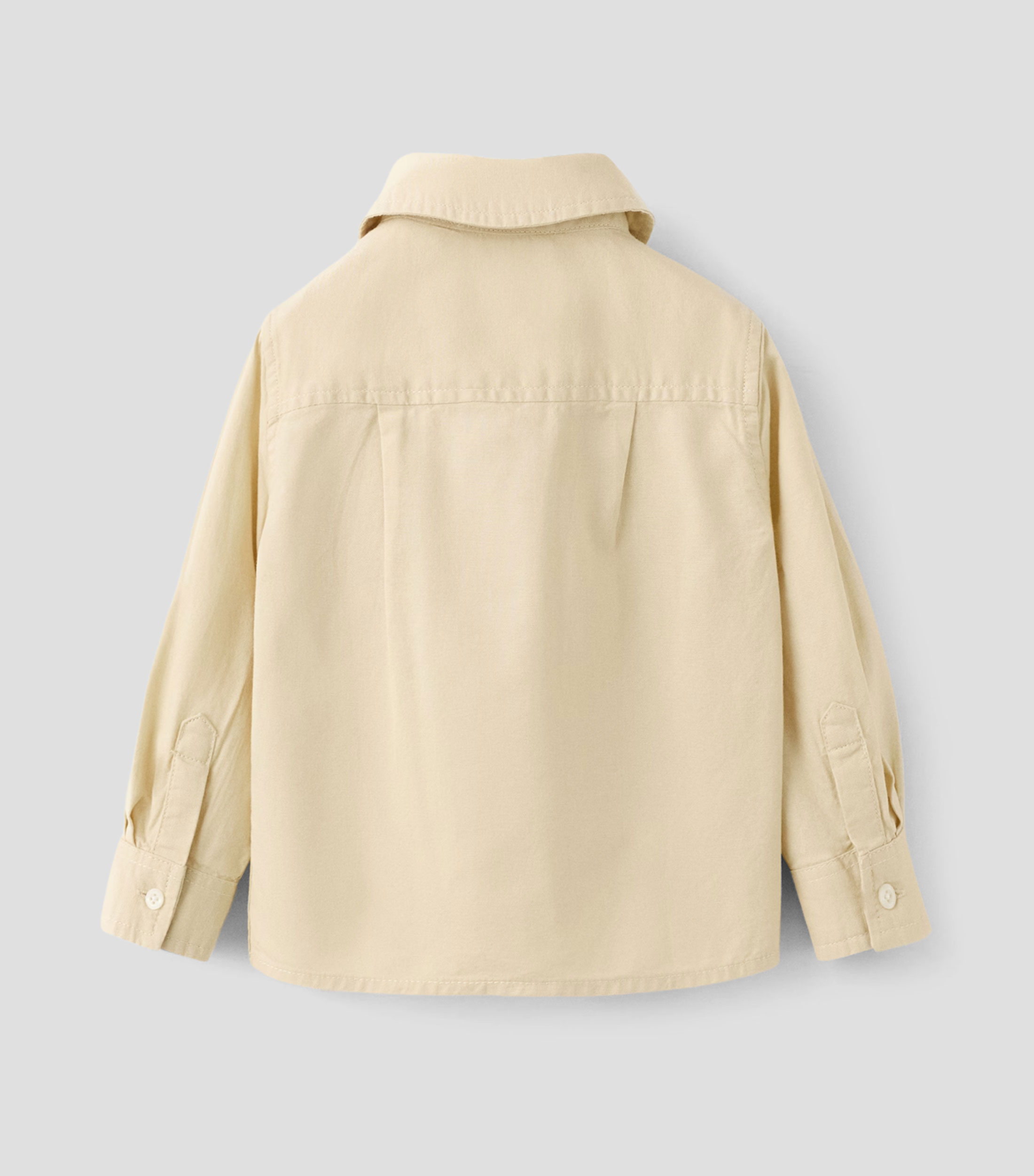 Camisa lisa de manga larga Niño