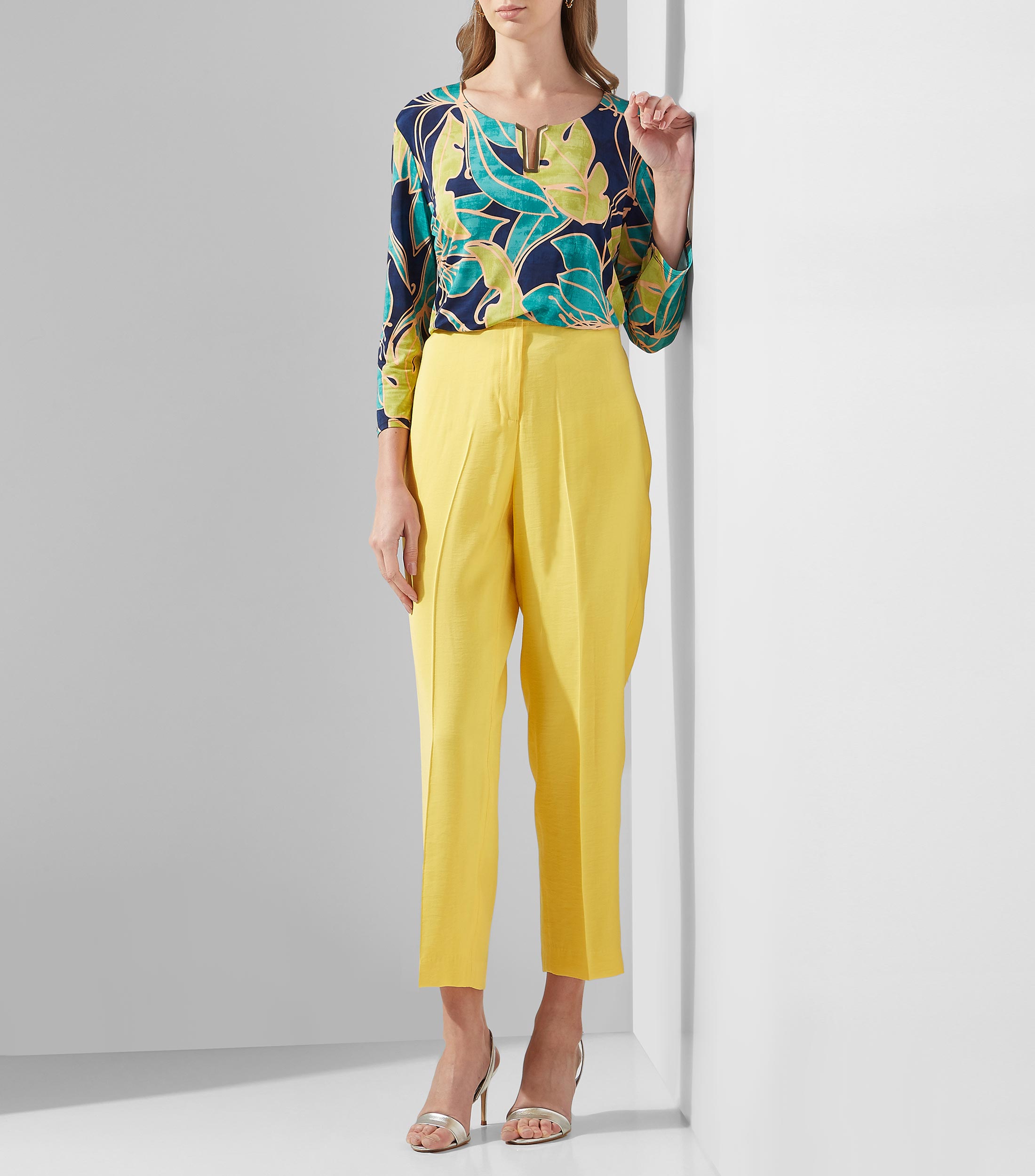 Blusa multicolor manga 3,4 Mujer