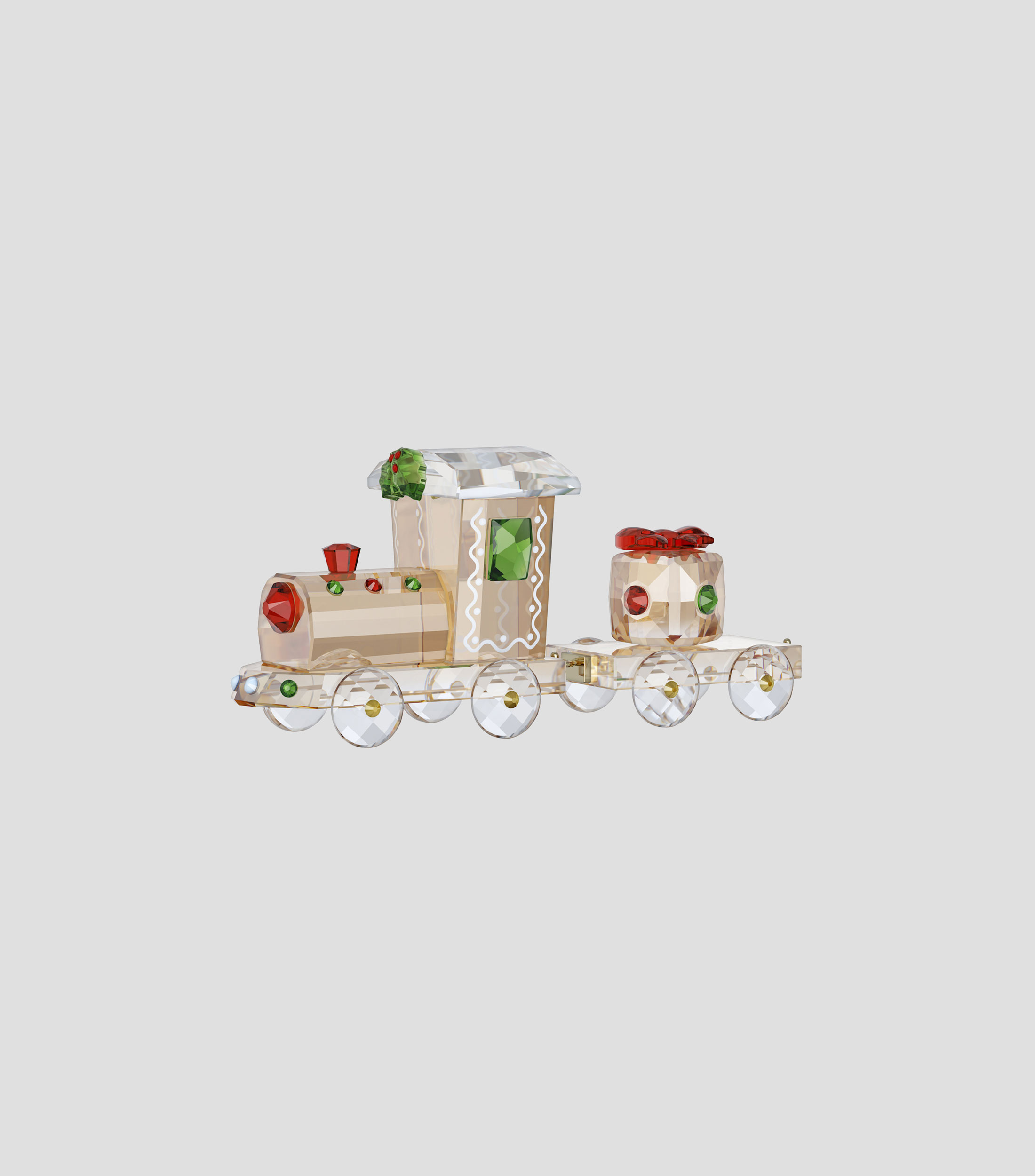 Tren decorativo Holiday Cheers en cristal