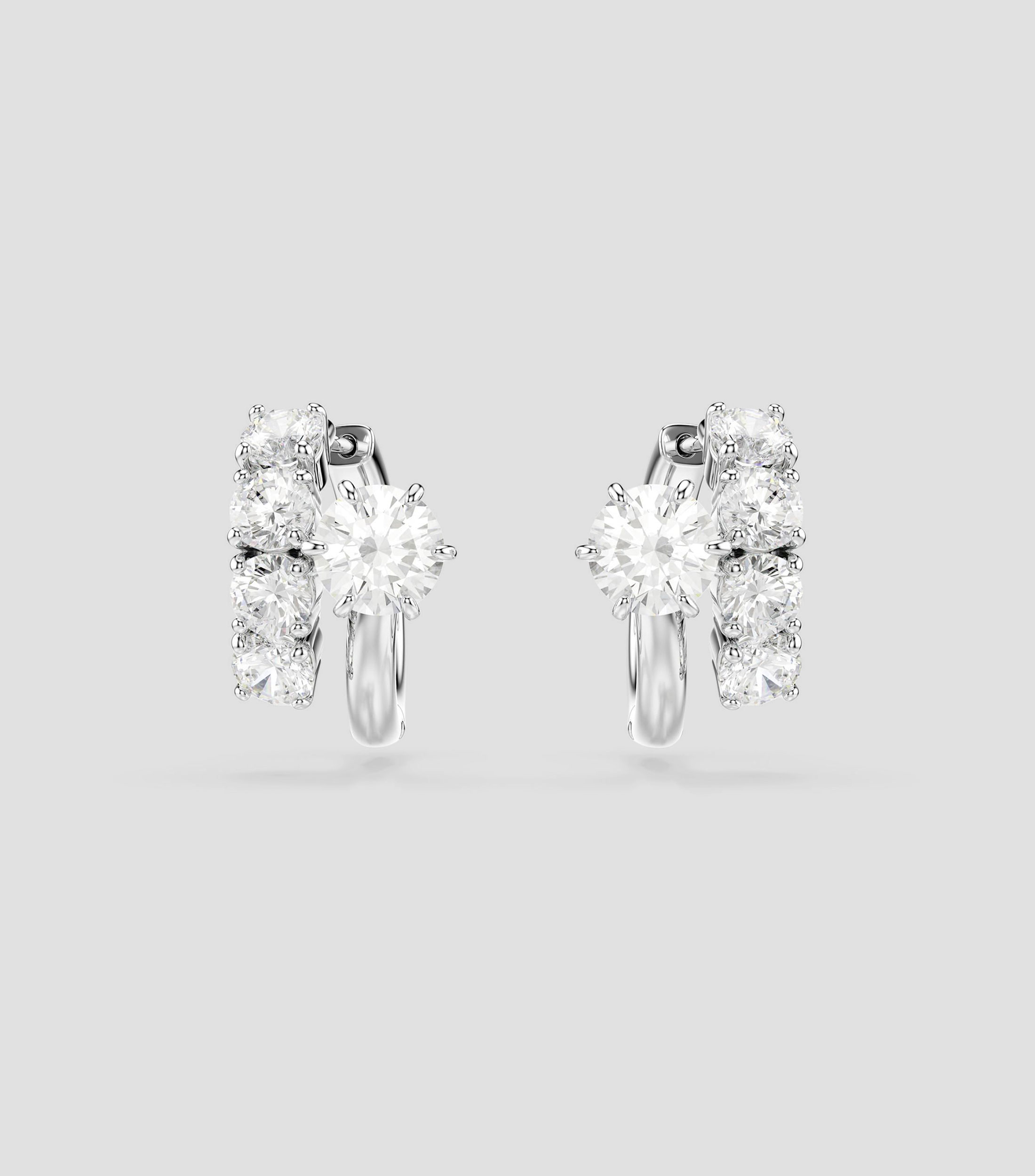 Aretes de clip Matrix con zirconia Mujer