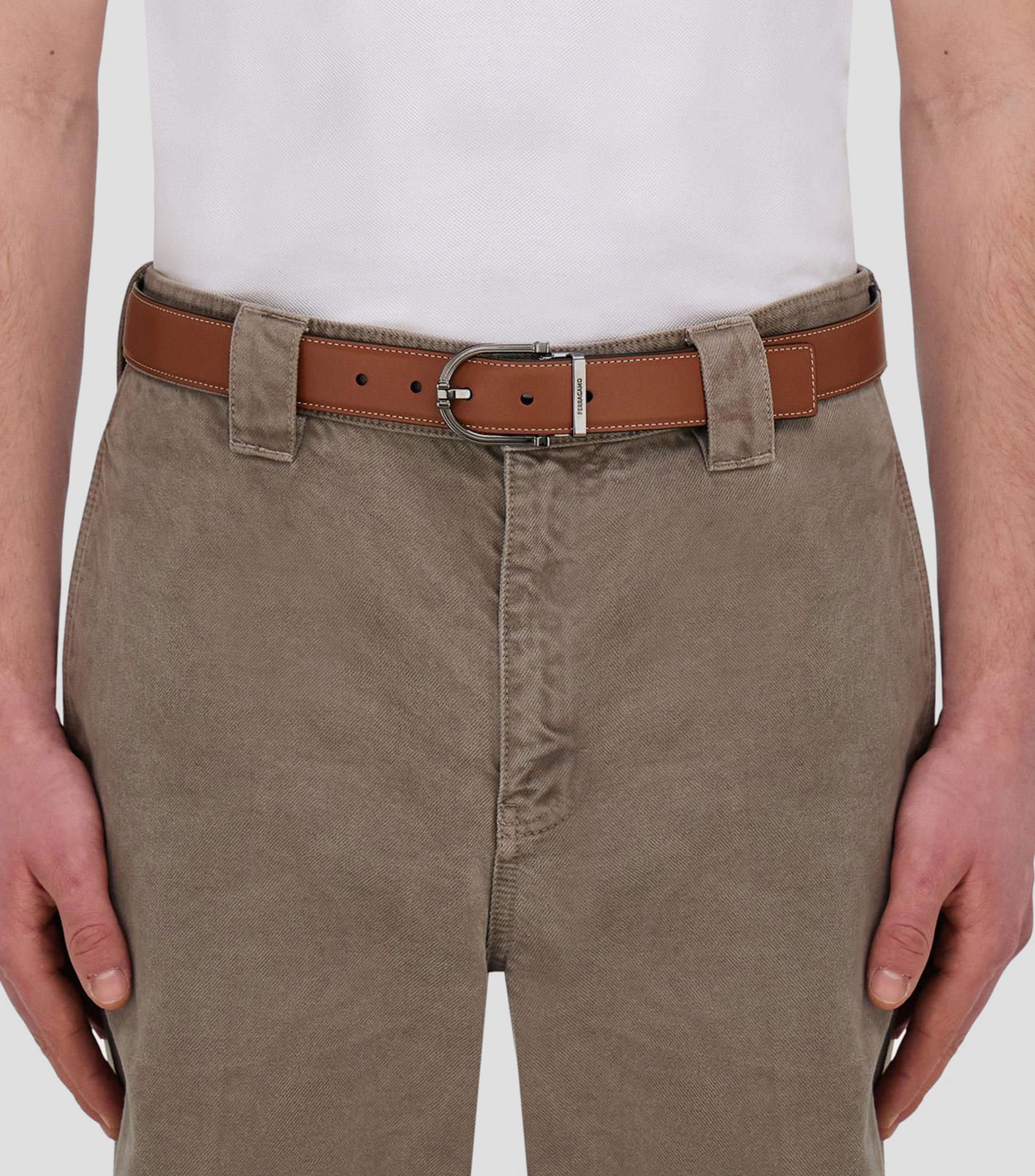 Cinturón reversible y ajustable Hombre