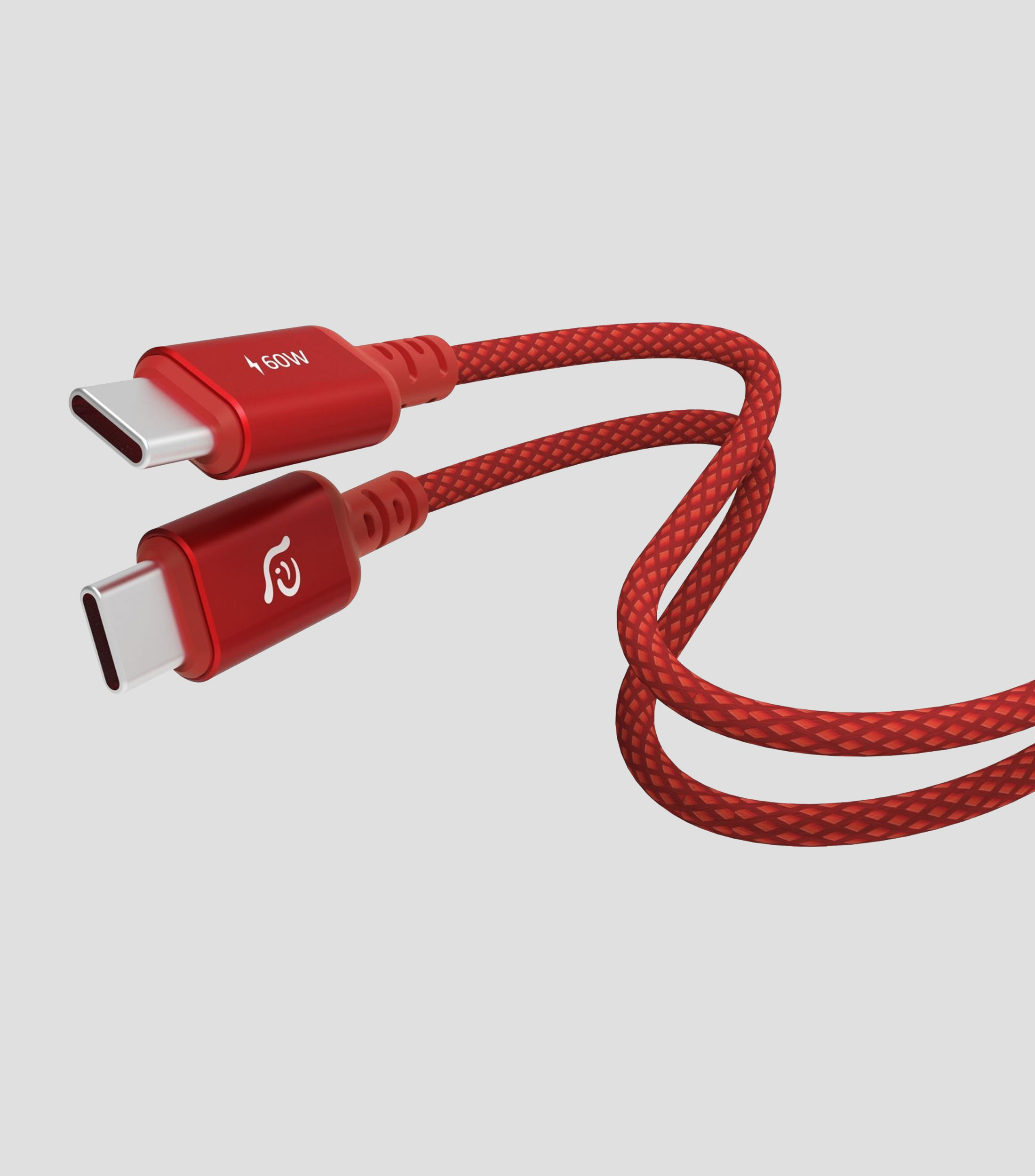 Cable USB Casa S120 trenzado Rojo