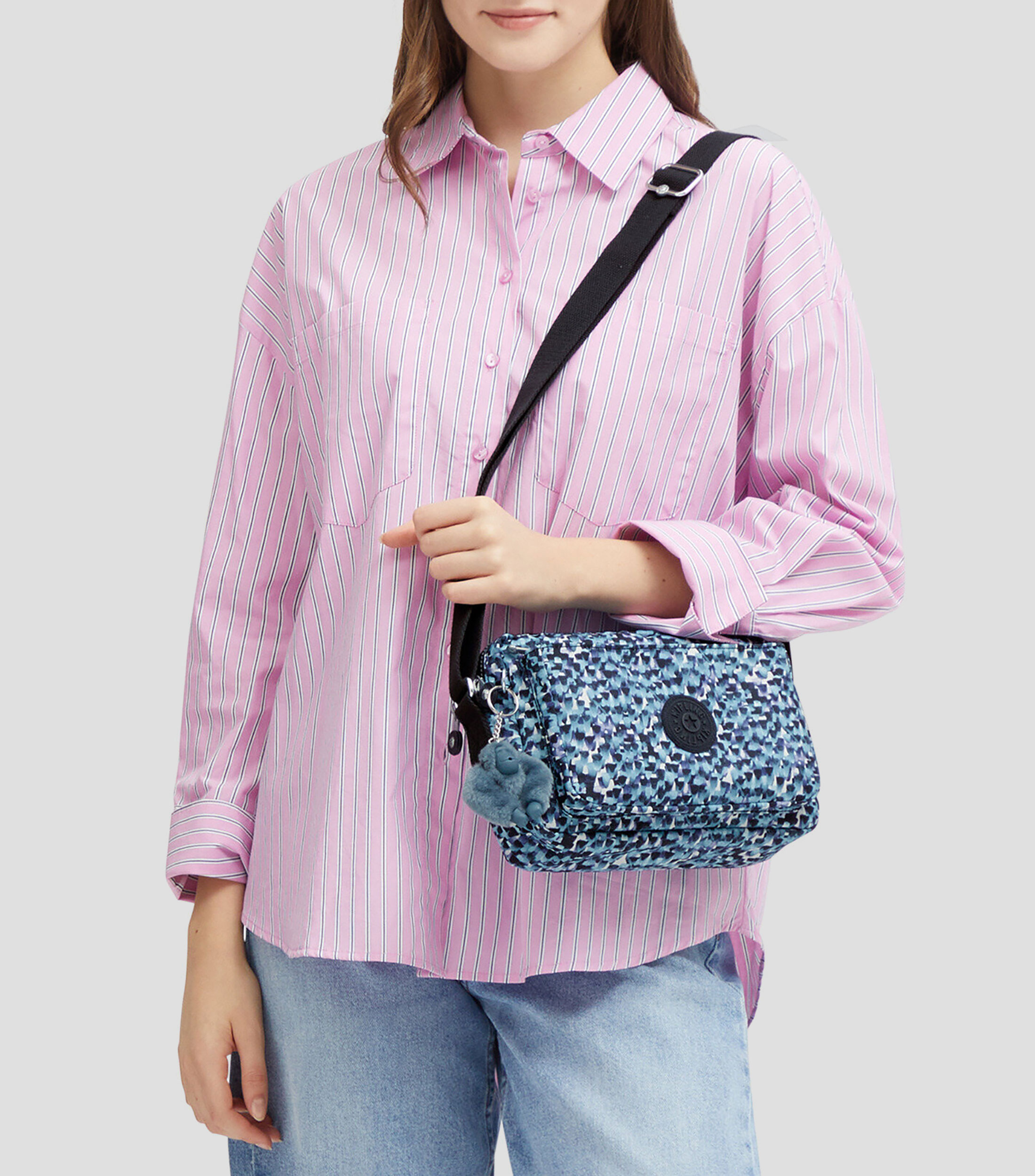 Bolsa crossbody azul Abanu estampada Mujer
