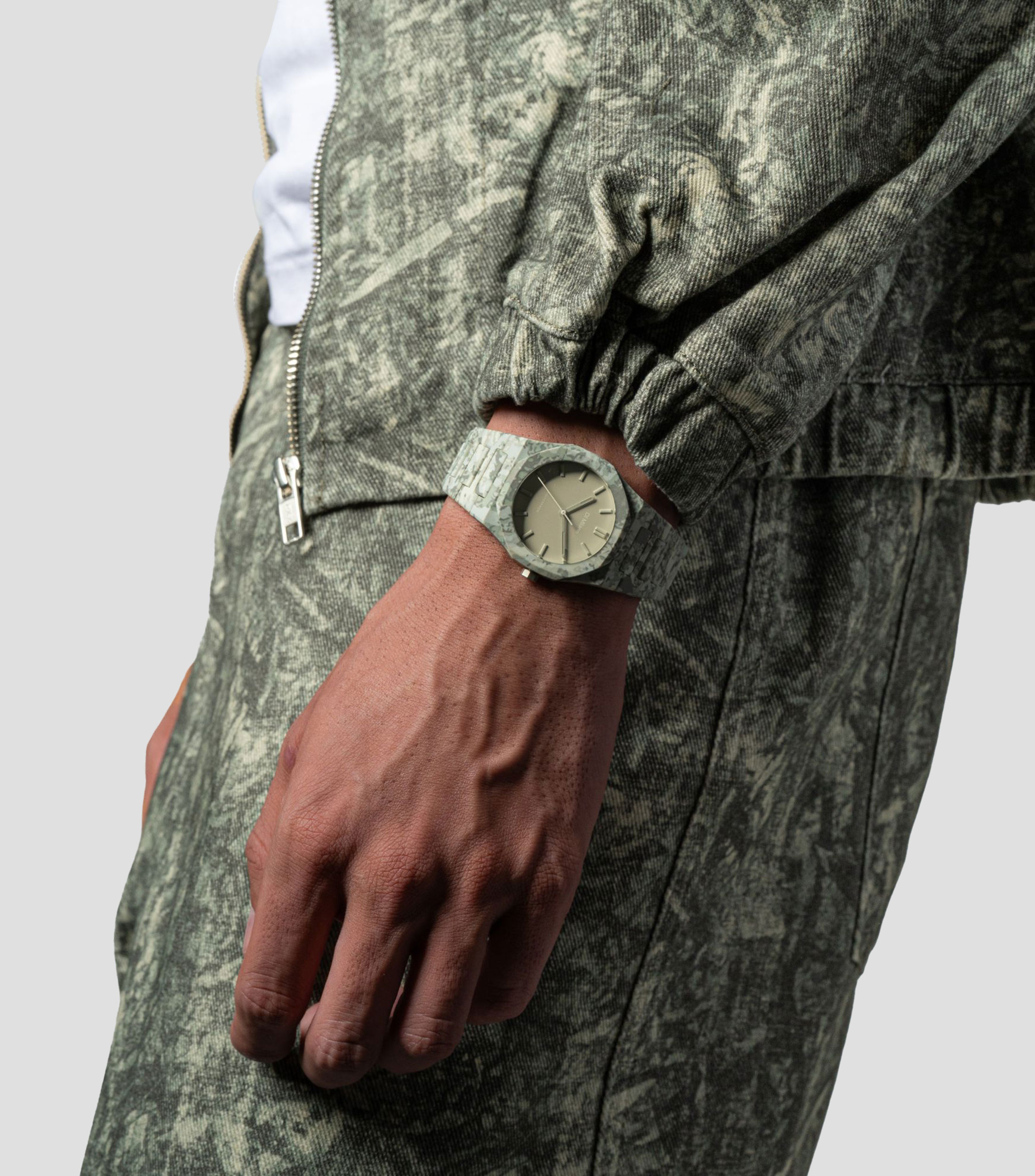 Reloj para Hombre Forest Camo Polycarbon casual verde