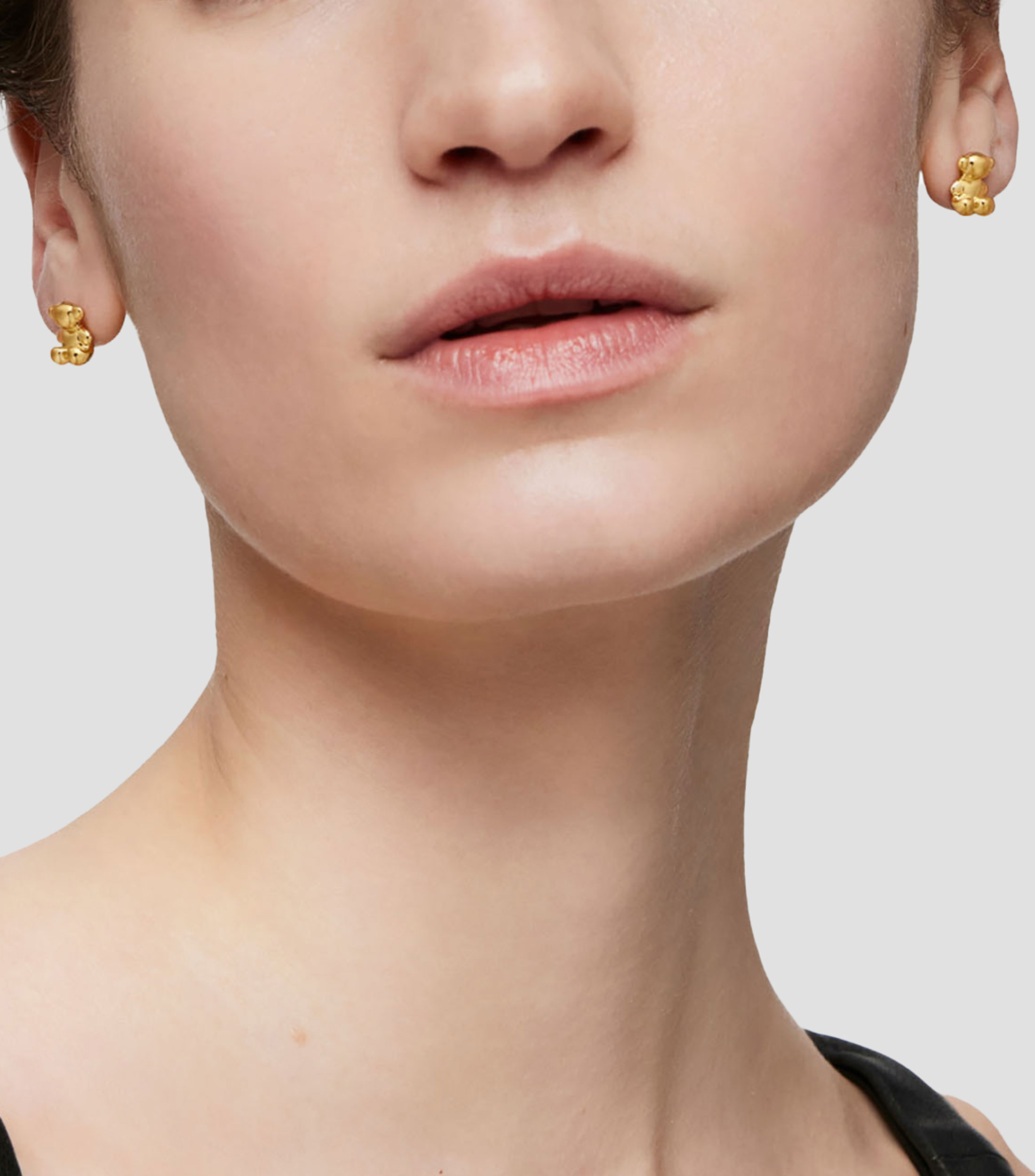 Aretes en Plata Oso Mujer