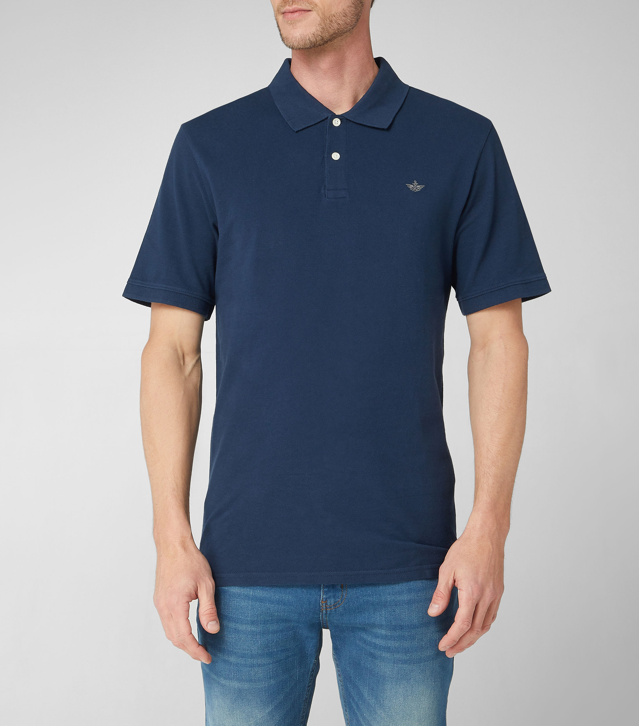 Playera Tipo Polo Manga Corta Hombre