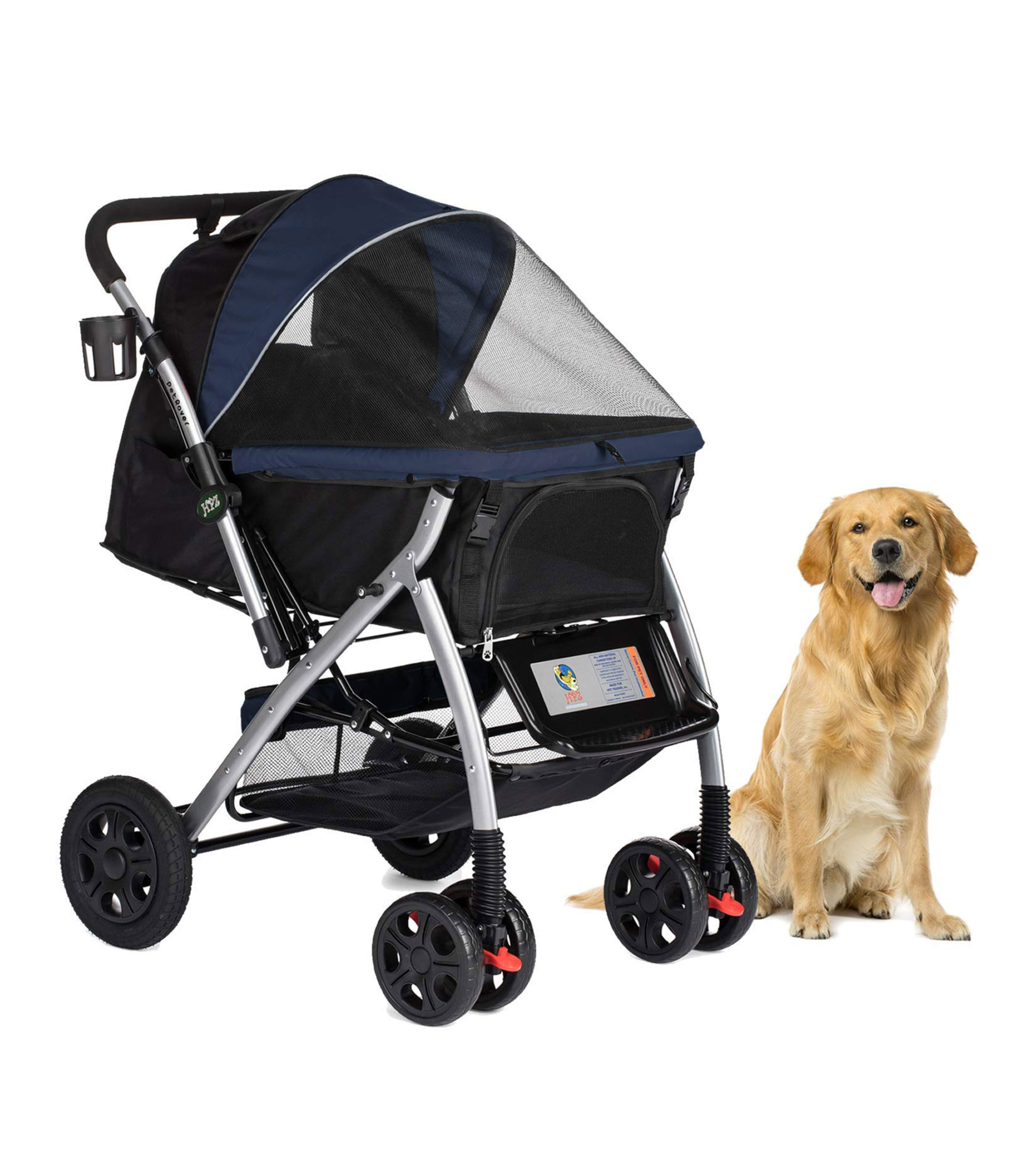 Carriola para Mascota Premium Azul