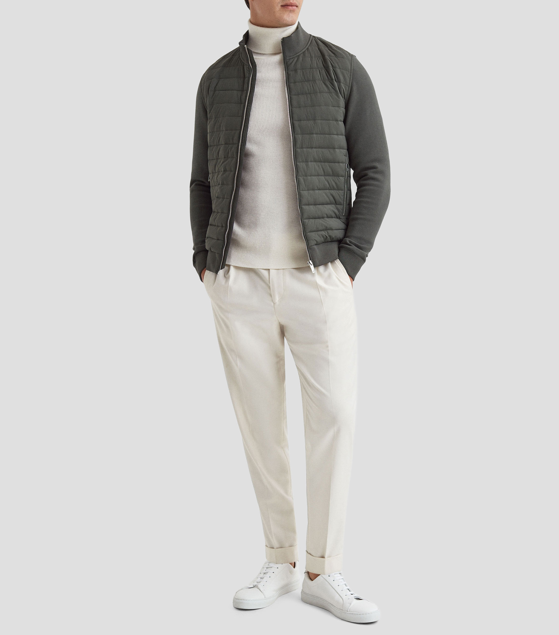 Chamarra bomber acolchada Hombre
