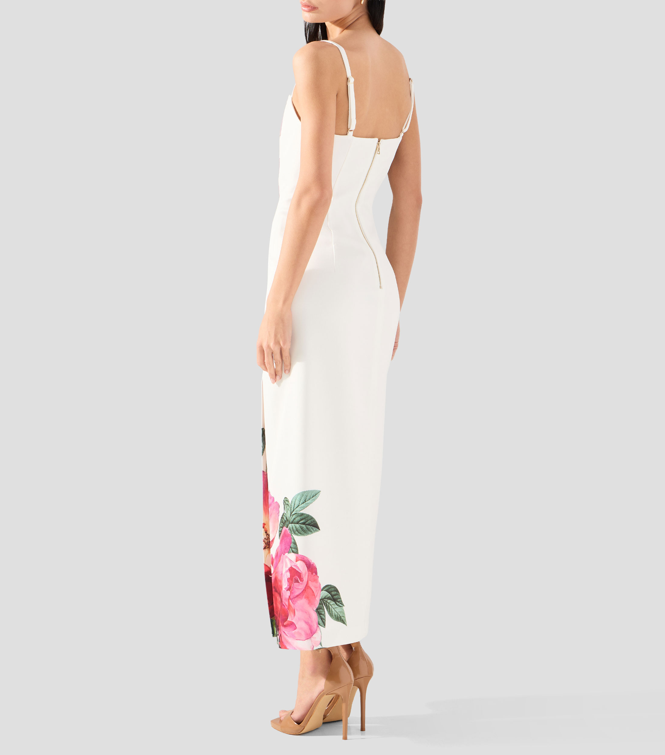 Vestido midi estampado Nina Mujer