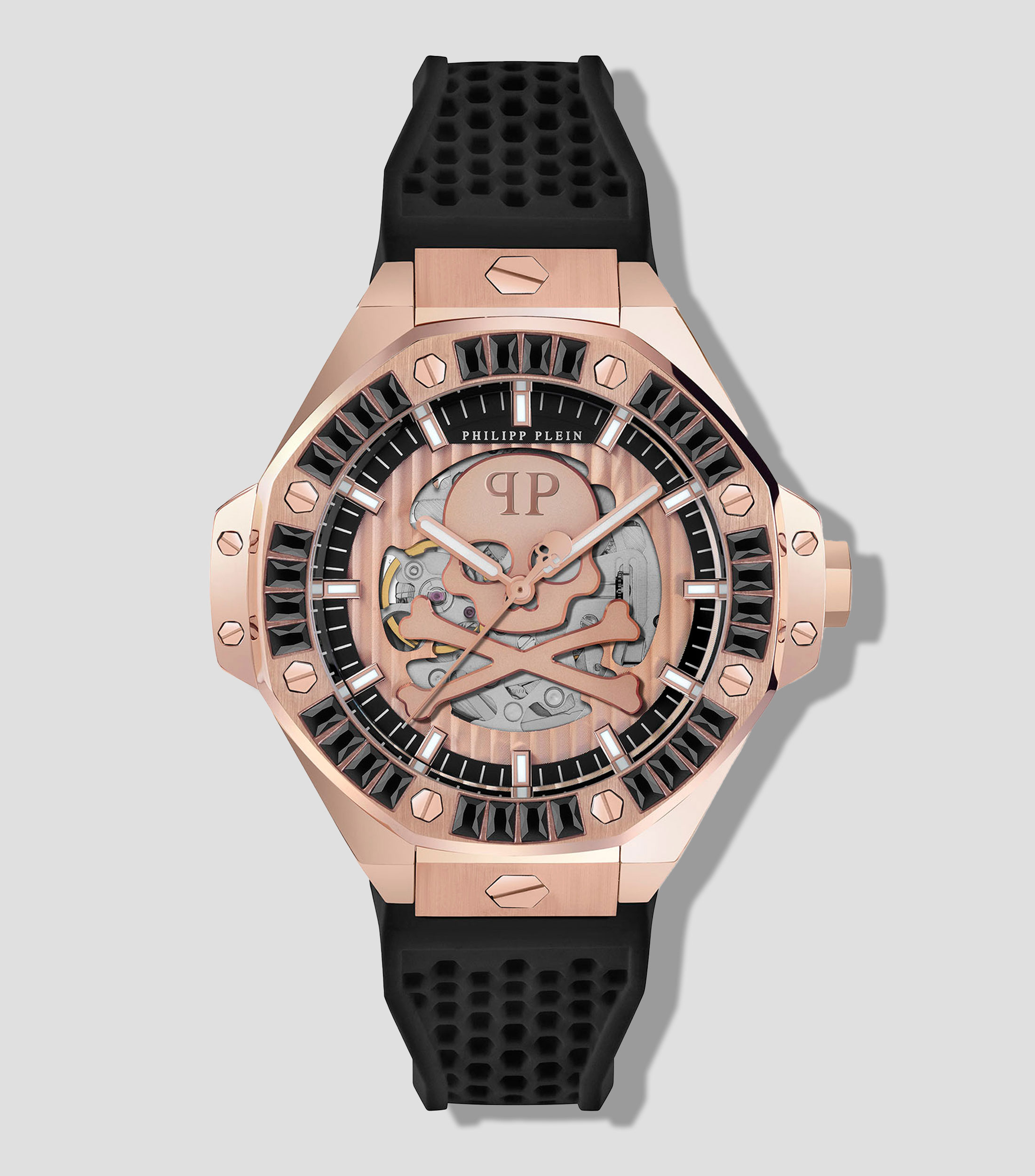 Reloj para Hombre Plein Skeleton Royal Casual, Rosa