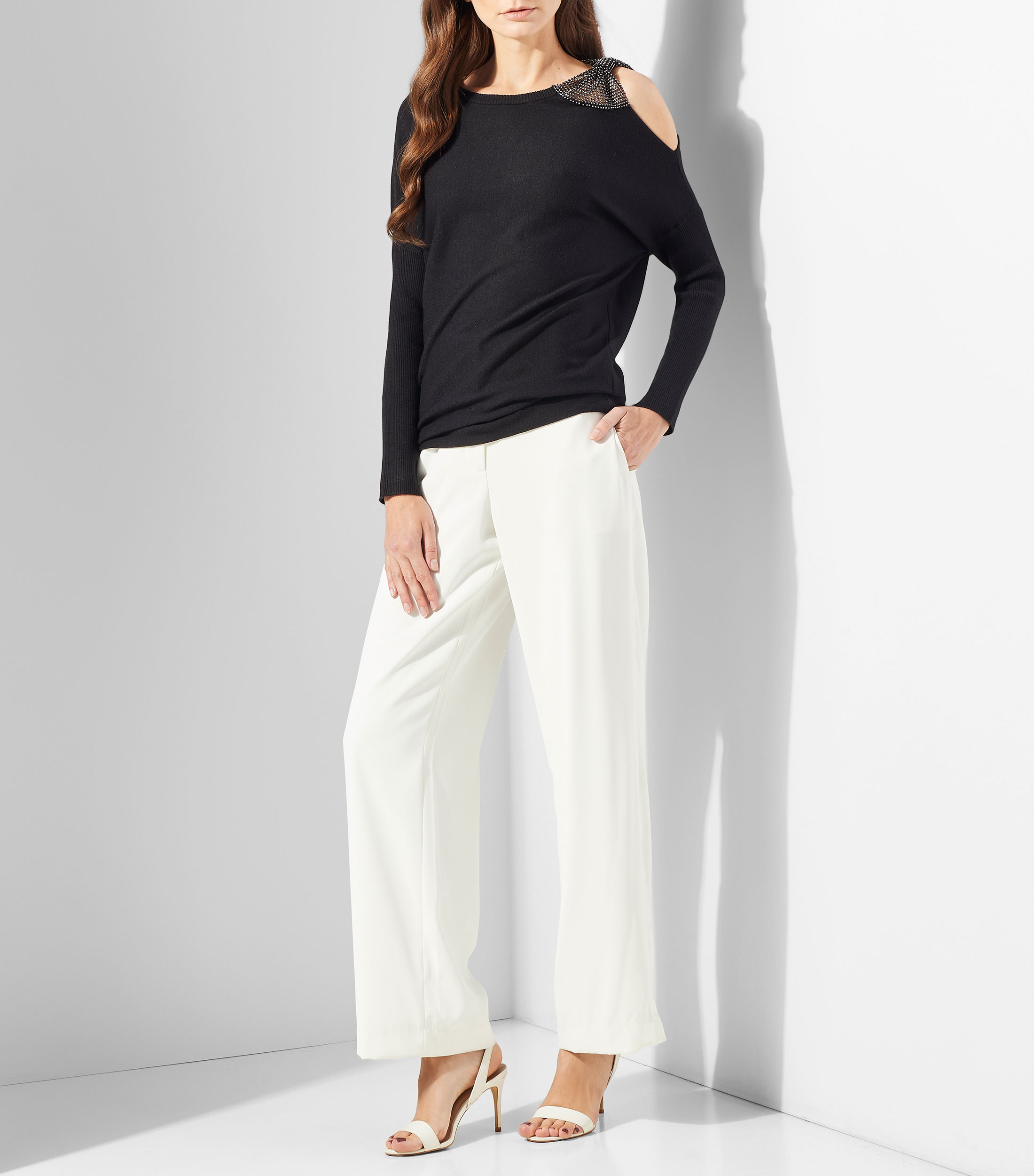 Suéter cuello redondo Mujer