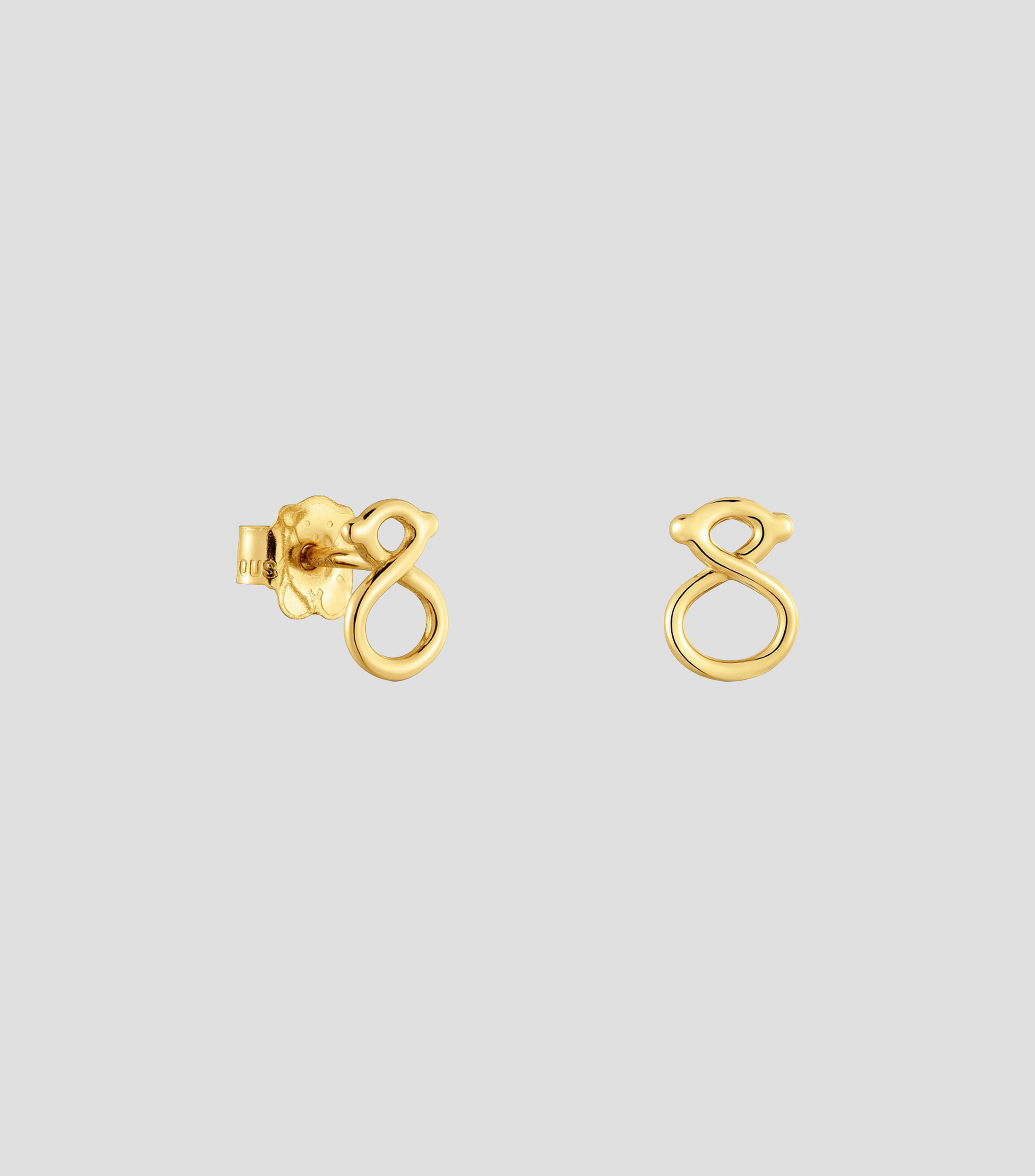 Aretes en Oro amarillo de 9 Kilates Infinity Mujer