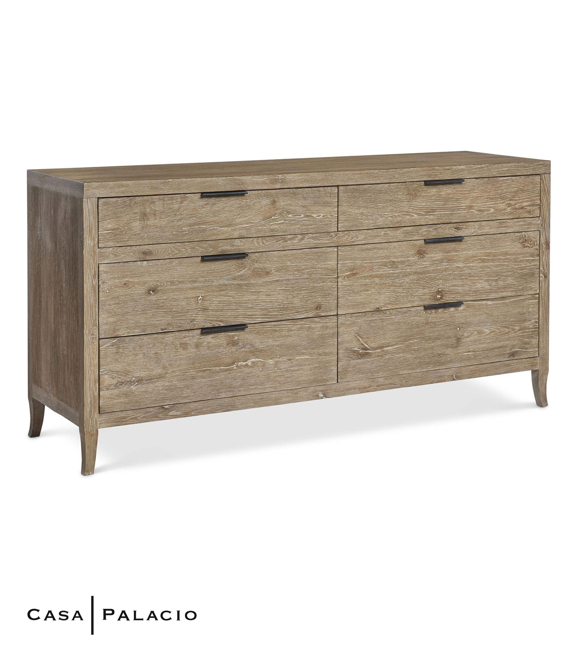 Comoda Tribeca en Madera de Roble Blanco