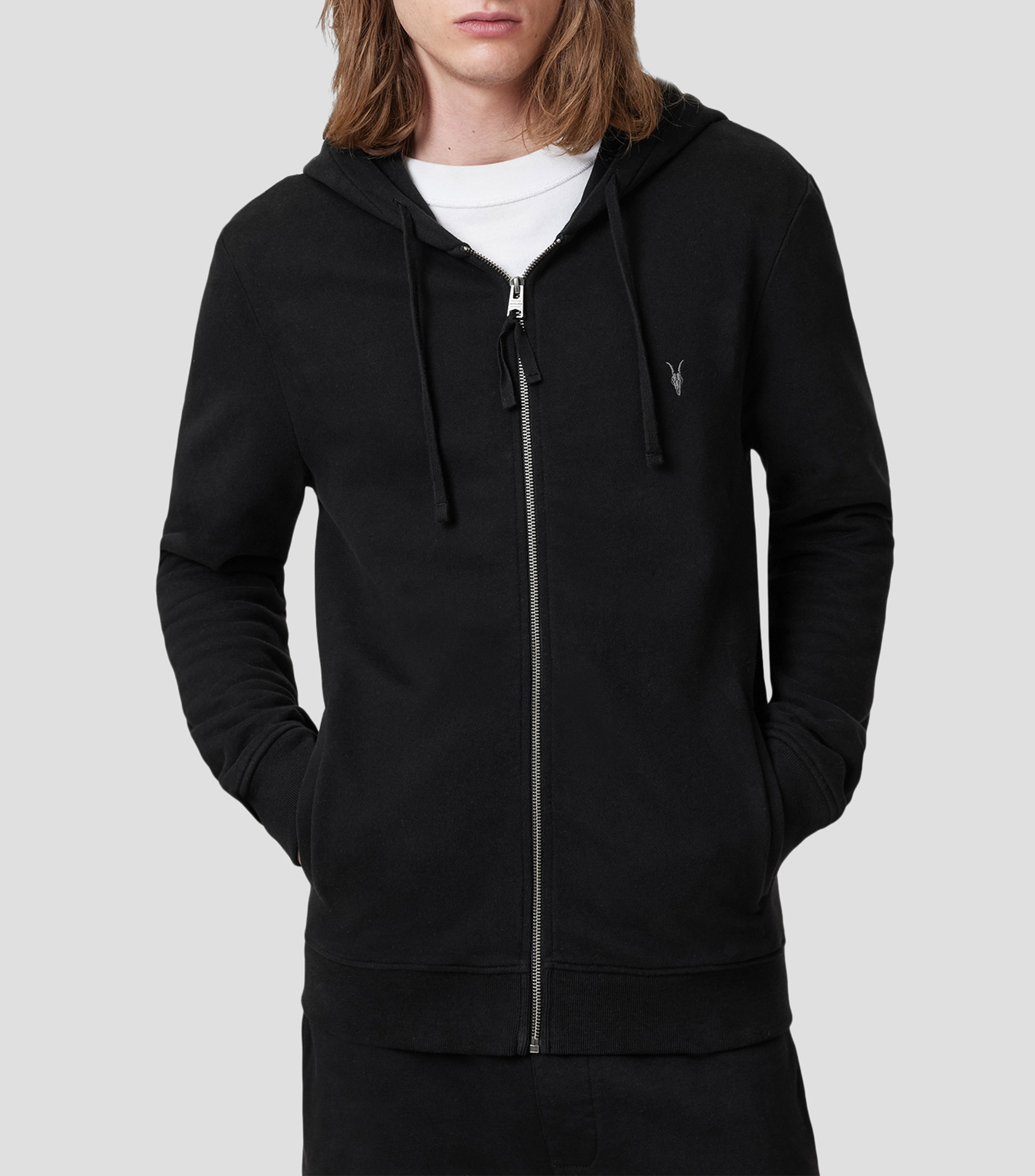 Sudadera con cierre y capucha Raven Hombre