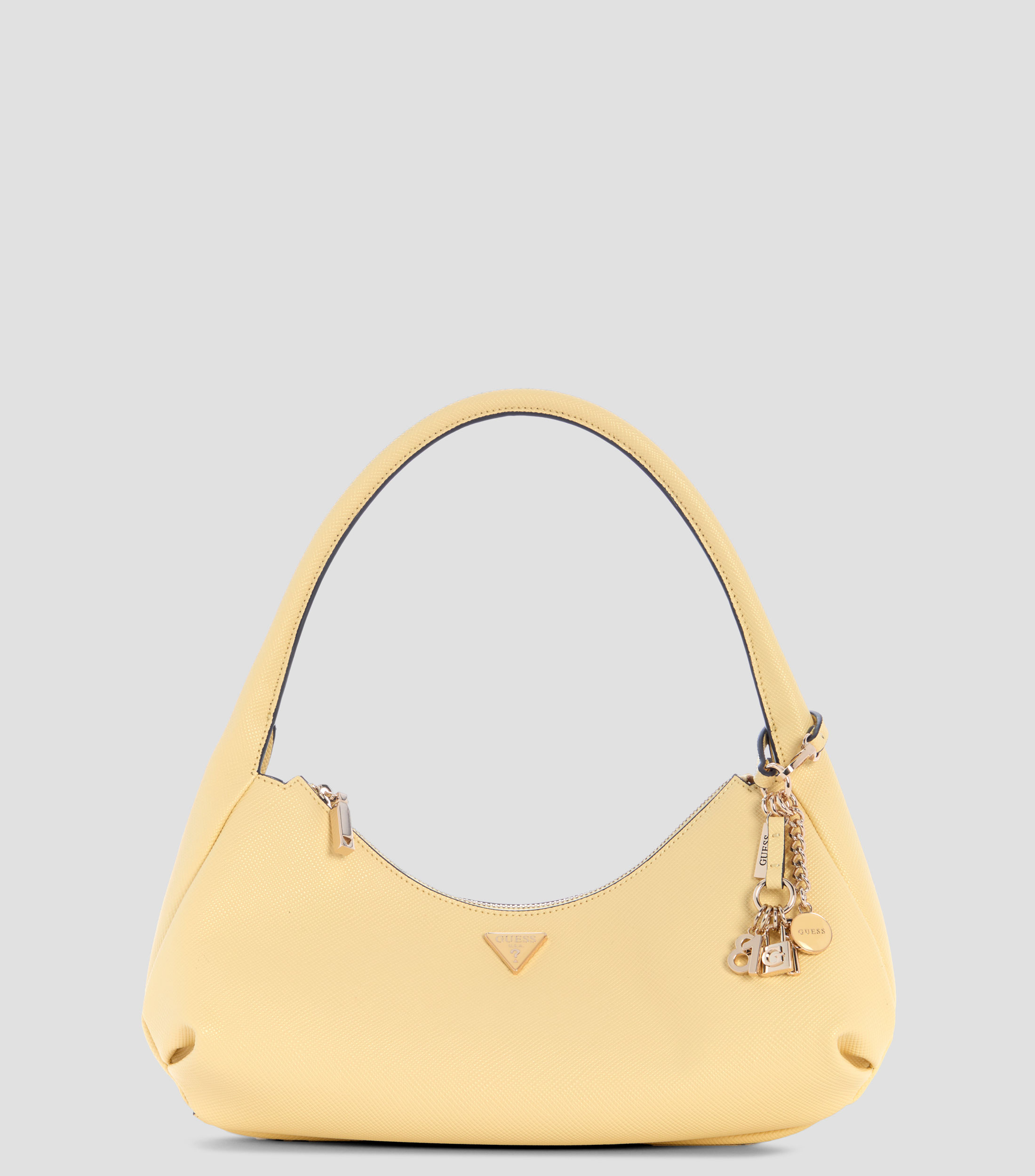 Bolsa hobo lisa con detalle texturizado Mujer