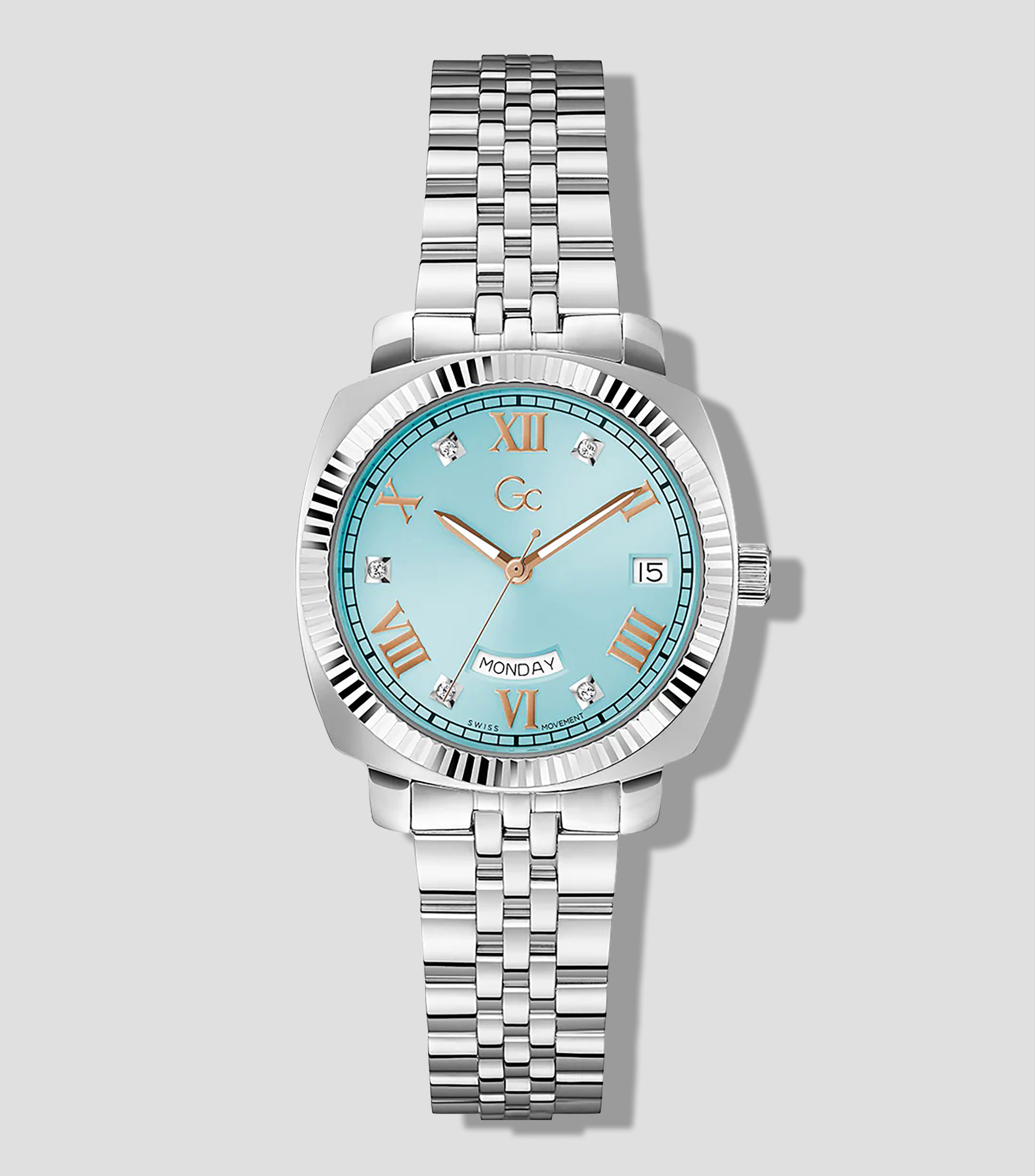 Reloj para Mujer Flair Coussin casual plateado