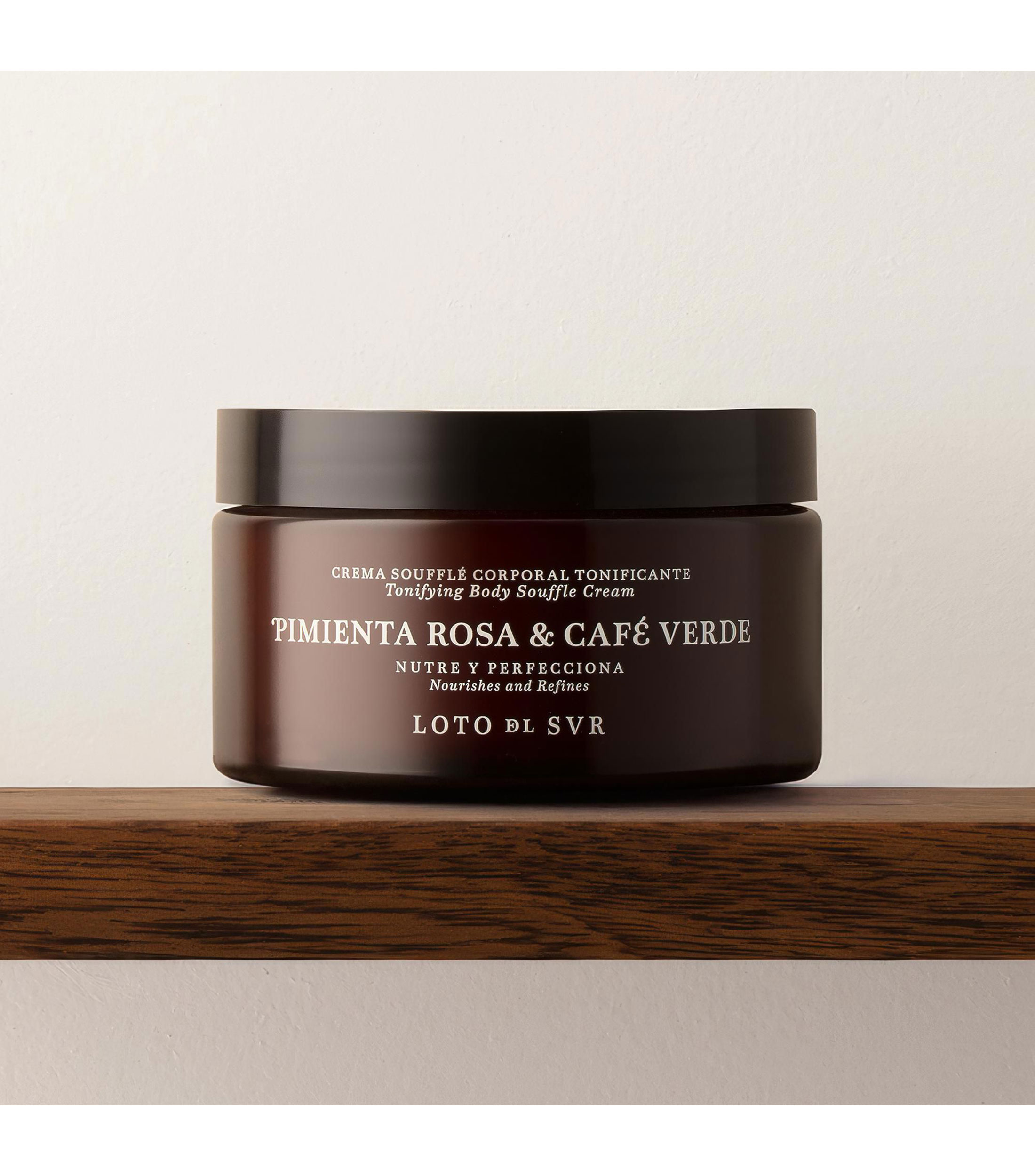 Soufflé Corporal Tonificante Pimienta Rosa & Café Verde, 200 ml