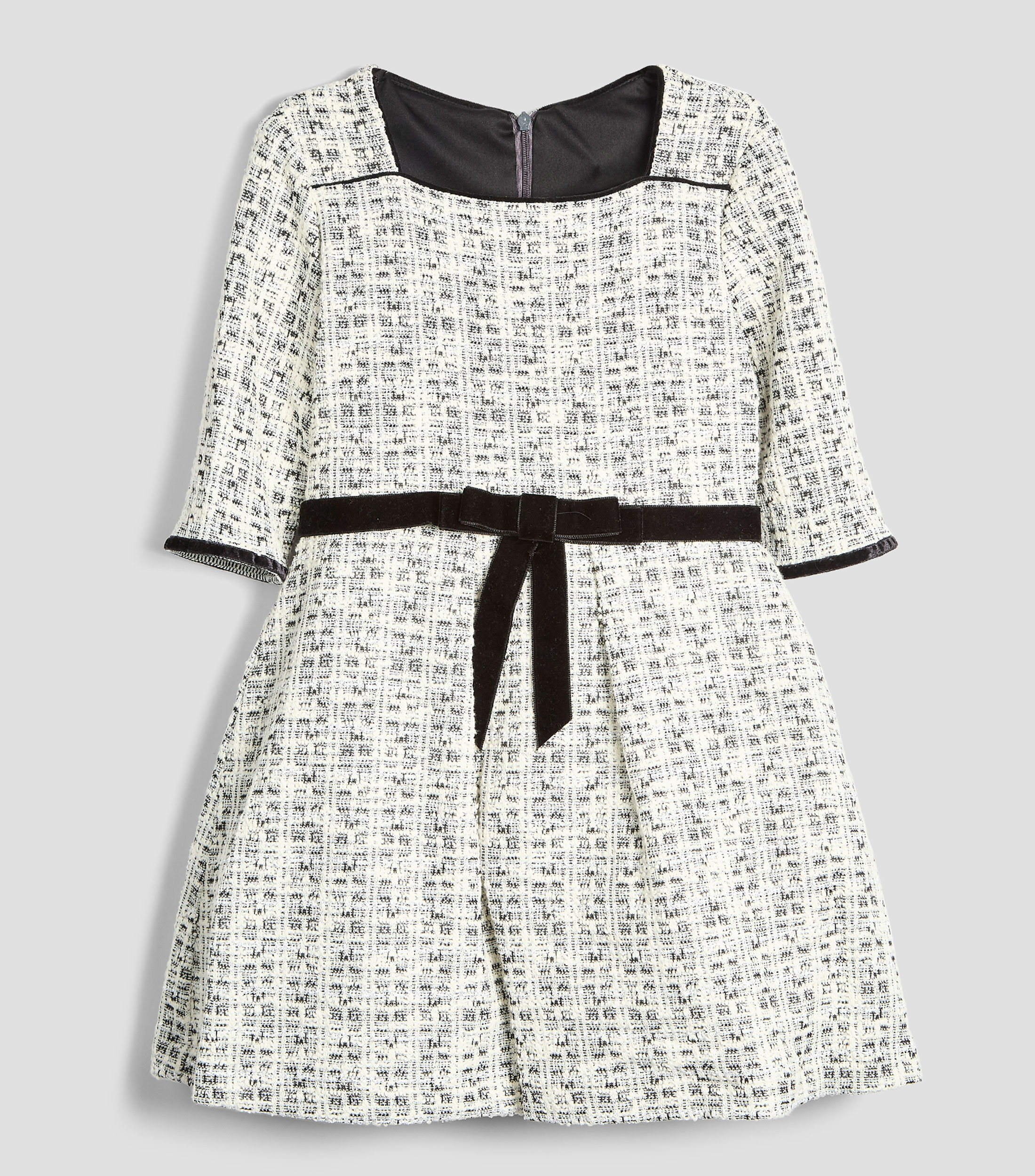 Vestido tweed manga larga Niña