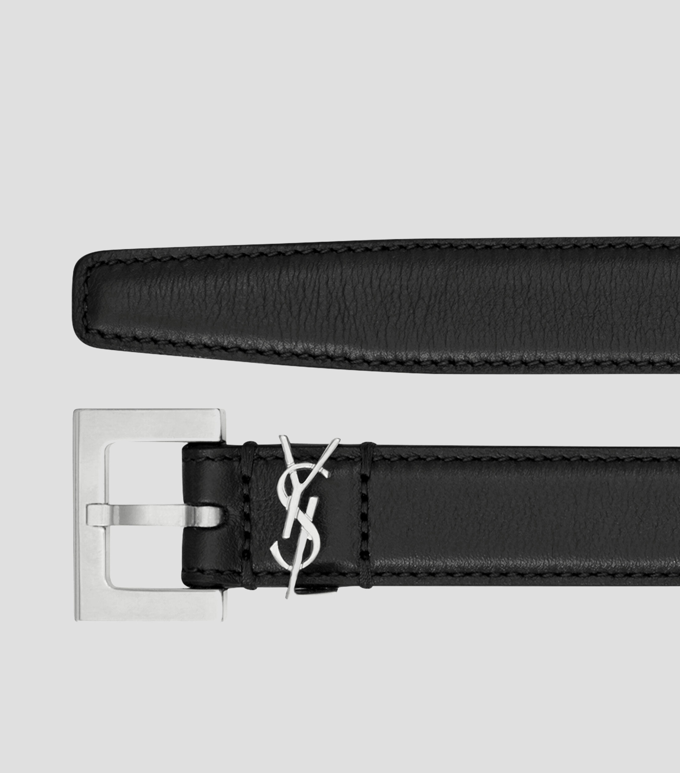 Cinturón en piel negro Cassandre Unisex