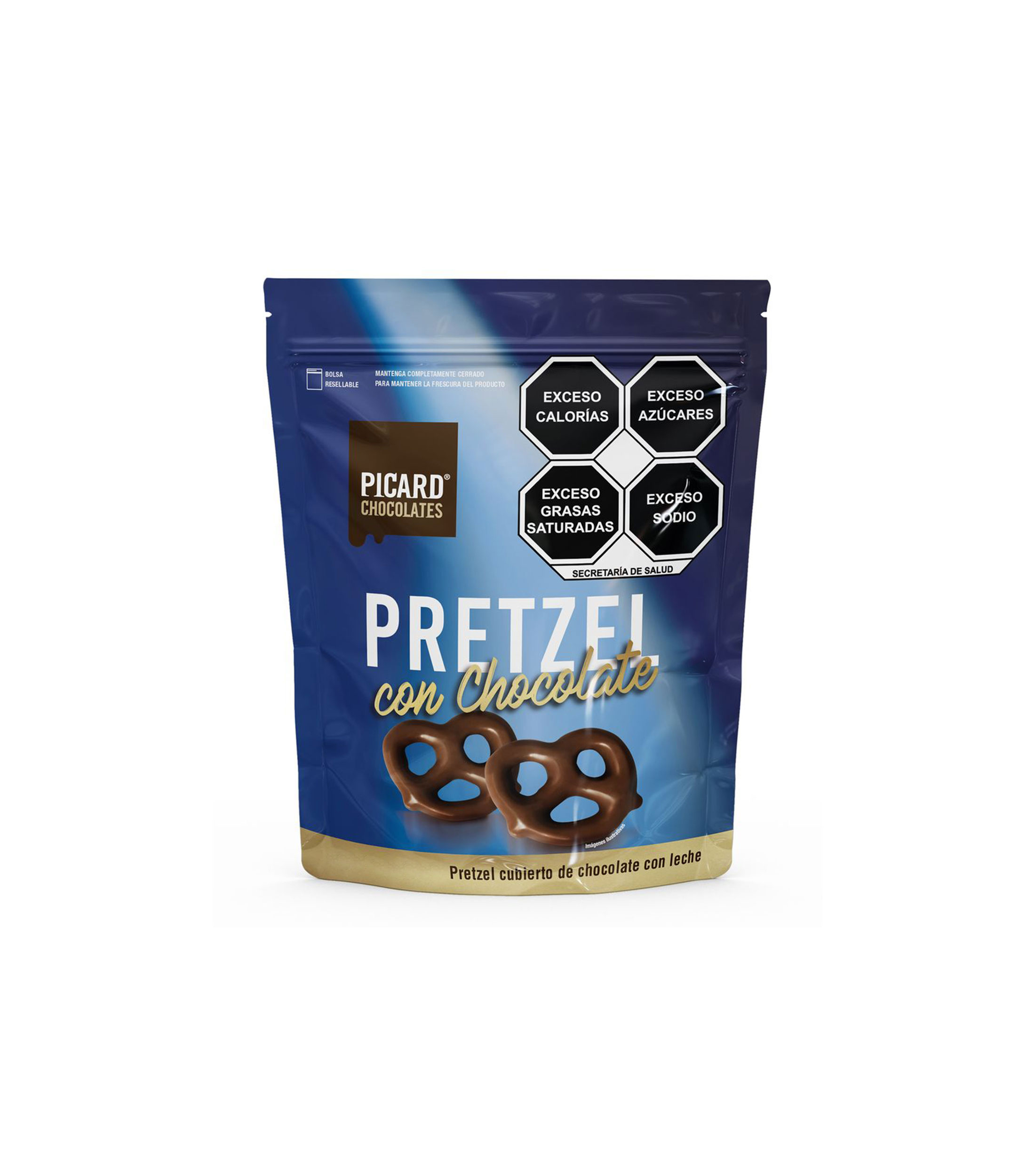Pretzel con chocolate, 200 g